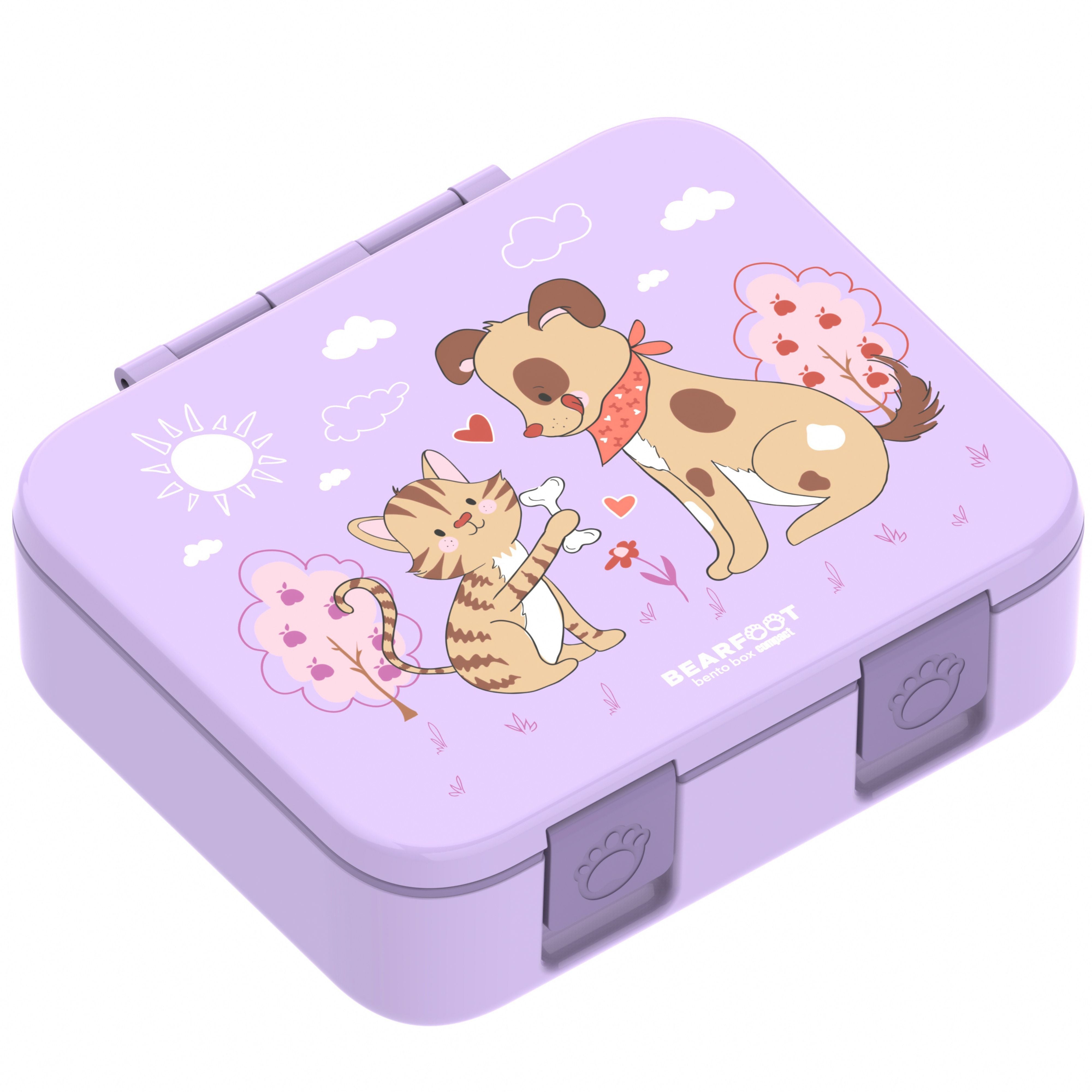 bearfoot-brotdosen-bento-box-hund-katze-lila-650-ml image 3