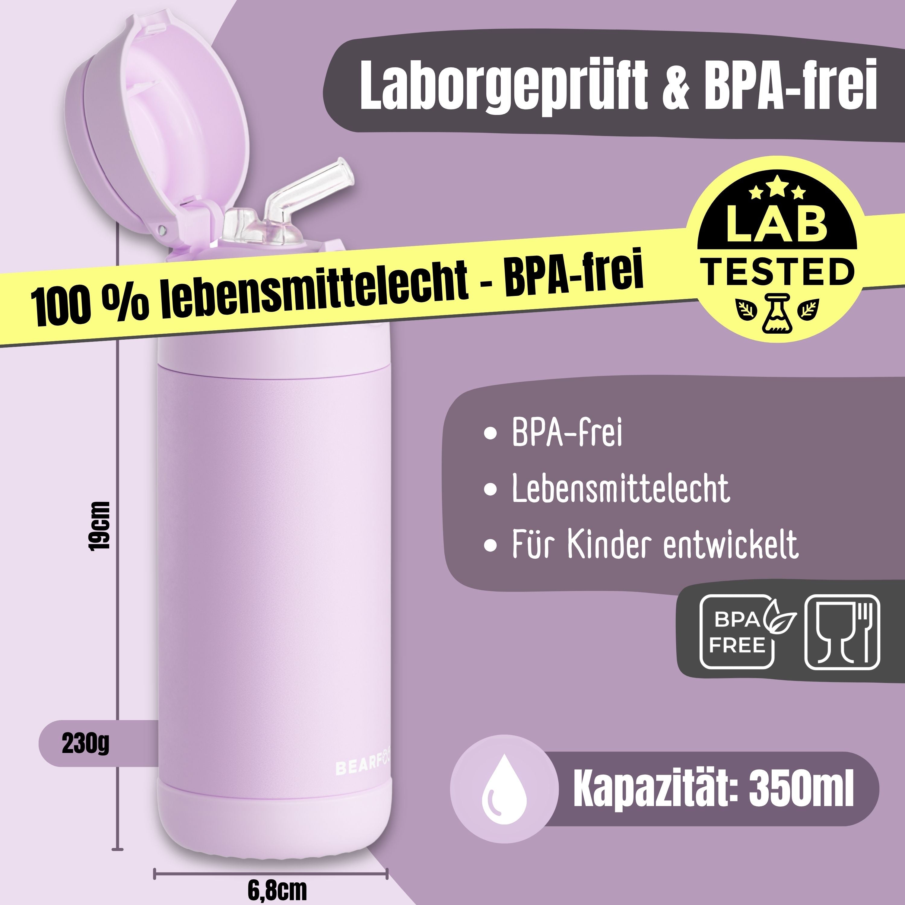 bearfoot-thermo-trinkflasche-edelstahl-lila-350ml-plastikfrei image 4