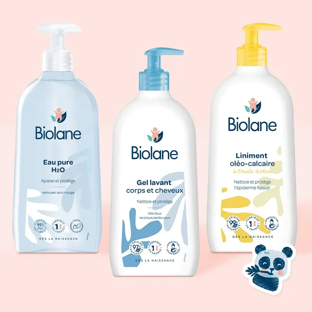biolane-trio-babypflegeset-waschgel-wasser-liniment image 1