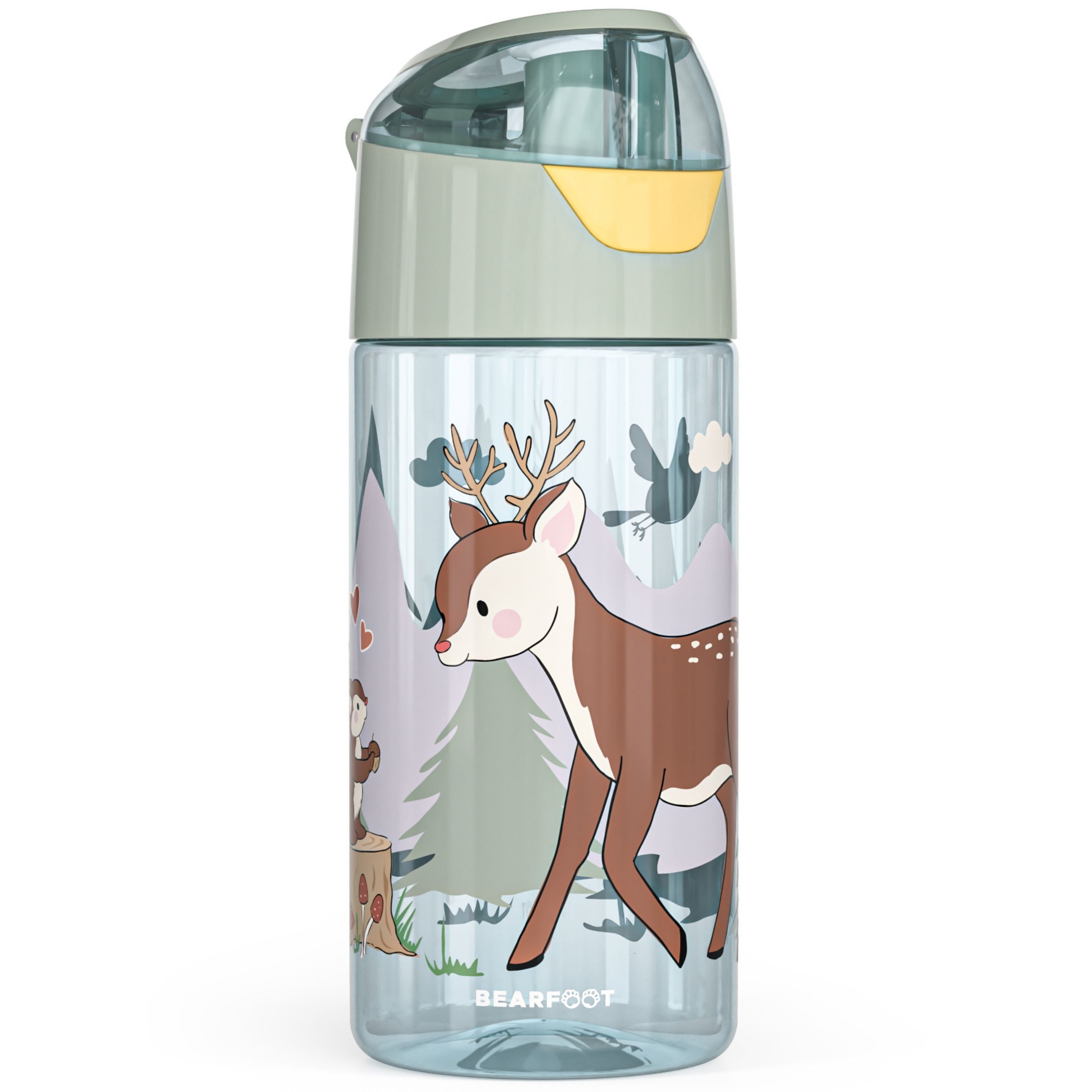 bearfoot-trinkflasche-kinder-450-ml-reh-sage-tritan image 2