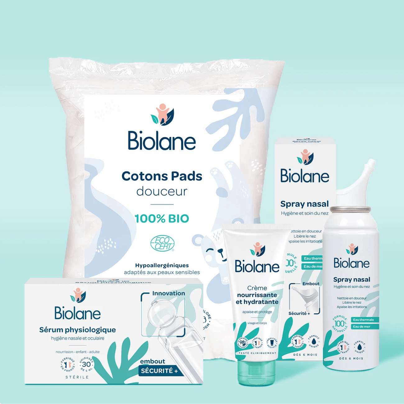 biolane-winter-baby-pflegeset-nasenspray-creme-wickeln image 1