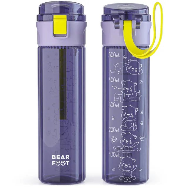 bearfoot-trinkflaschen-kinderflasche-logo-lila-500ml-bpa-frei image 1