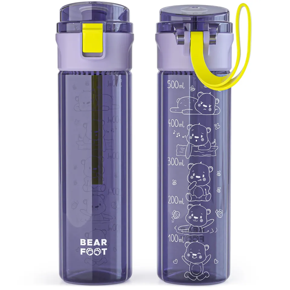 bearfoot-trinkflaschen-kinderflasche-logo-lila-500ml-bpa-frei image 1