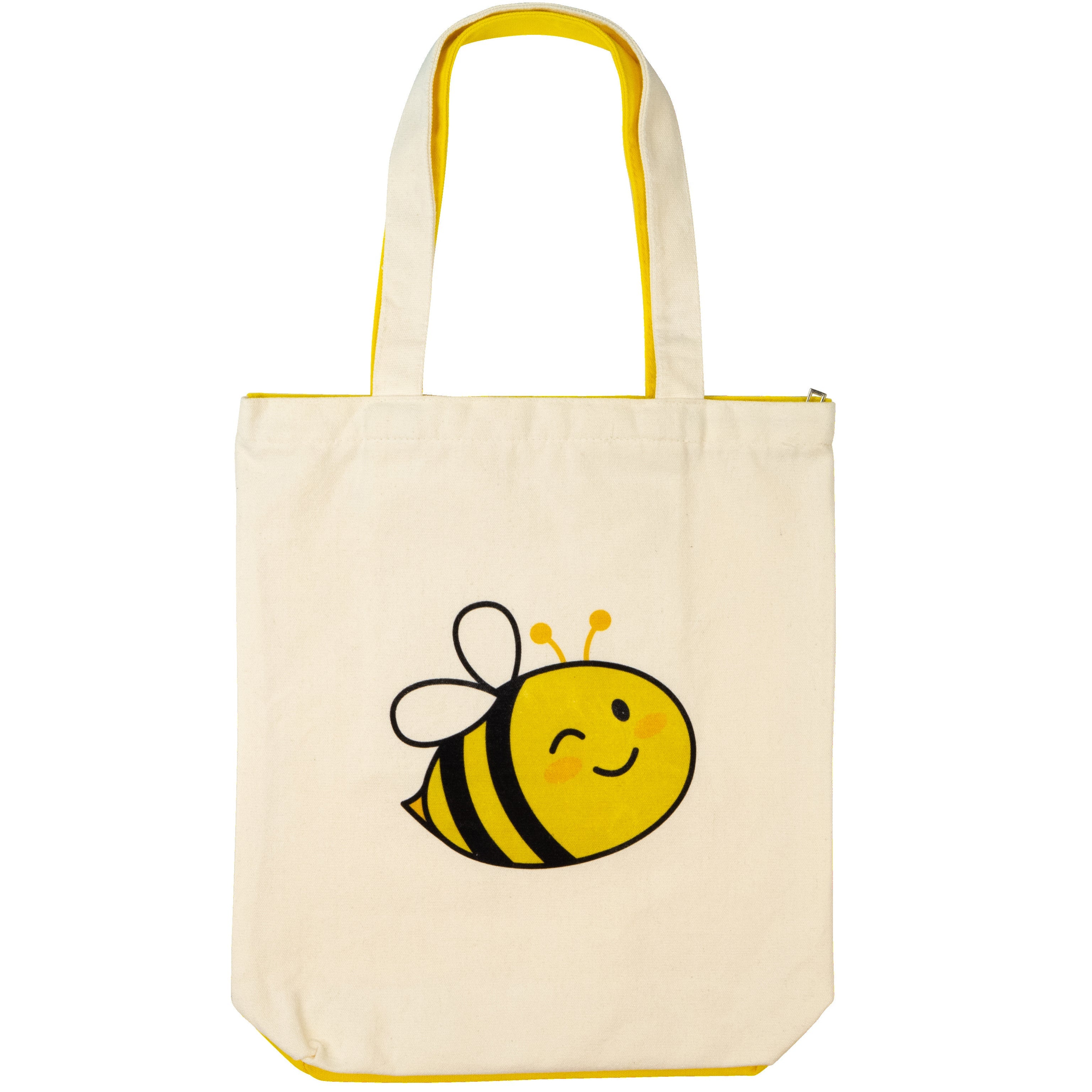 bearfoot-jutebeutel-bee-tote-bag-mit-rei-verschluss image 1
