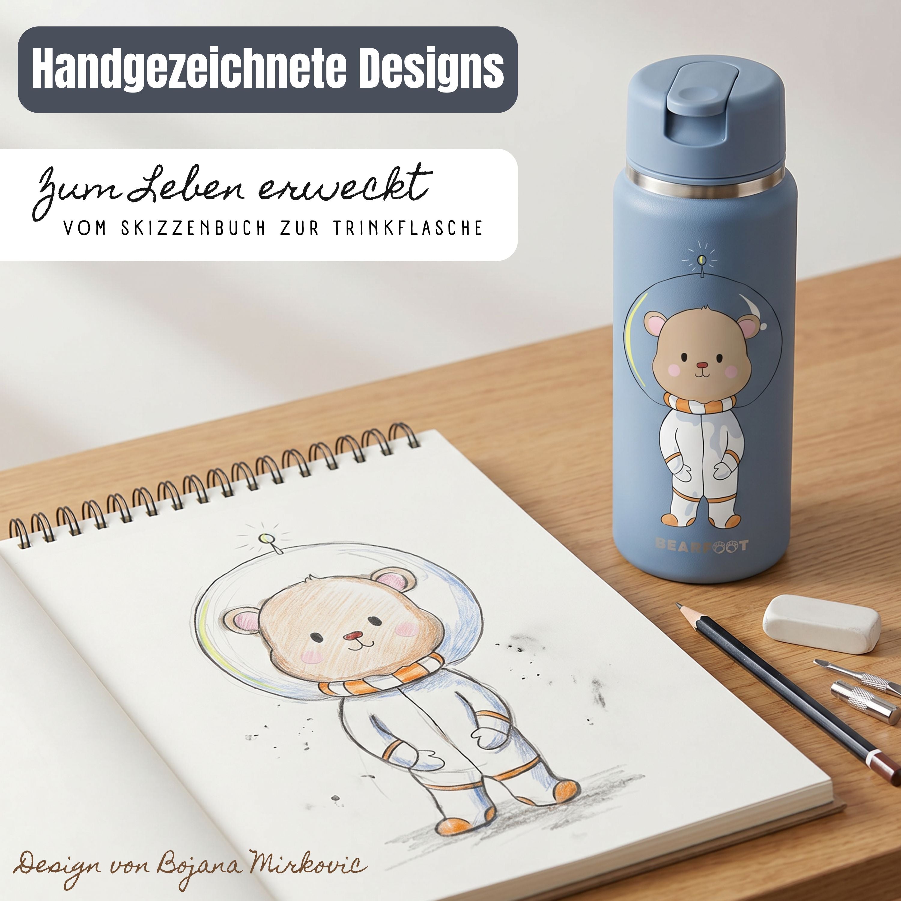 bearfoot-tiny-astro-b-r-blau-isolierflasche-200-ml-mit-strohhalm image 7