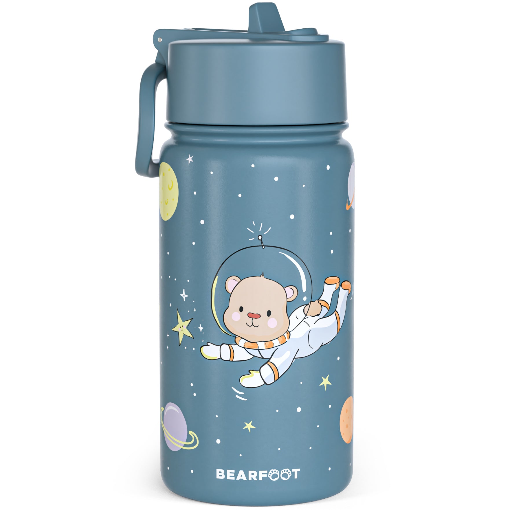 bearfoot-isolierflaschen-astro-b-r-thermoflasche-400ml-blau-edelstahl image 1