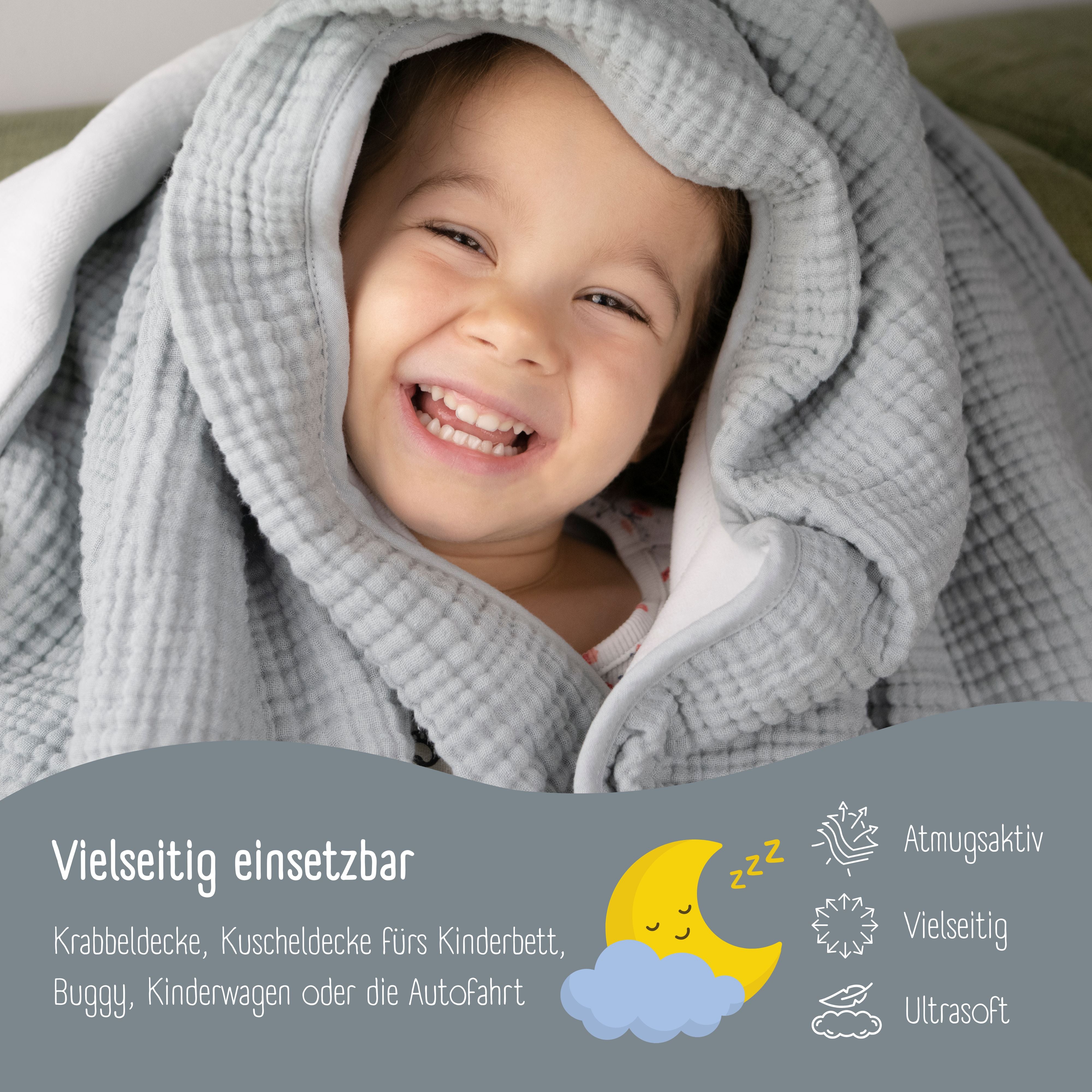 bearfoot-babydecke-musselin-fleecedecke-grau-kuscheldecke image 6
