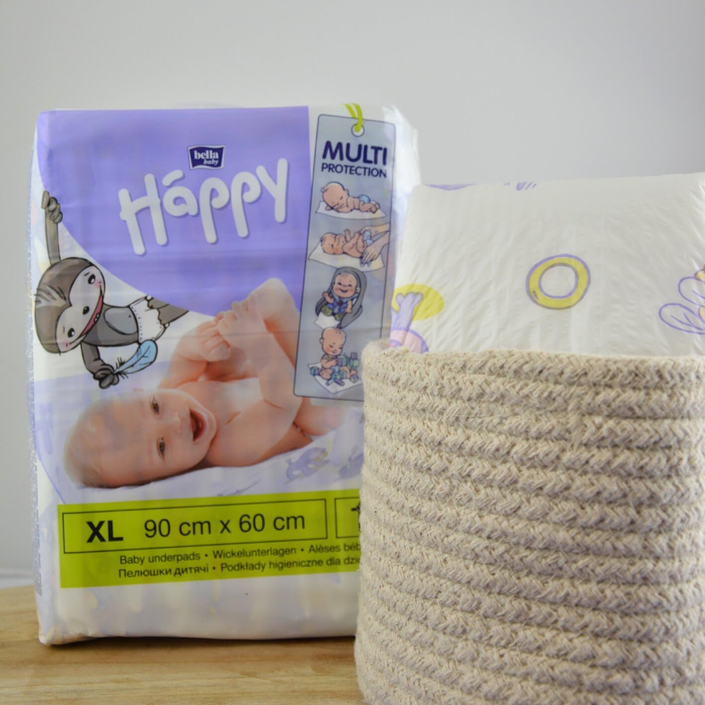 bella-baby-happy-wickelunterlagen-xl-90x60-40-stk-wasserdicht image 3