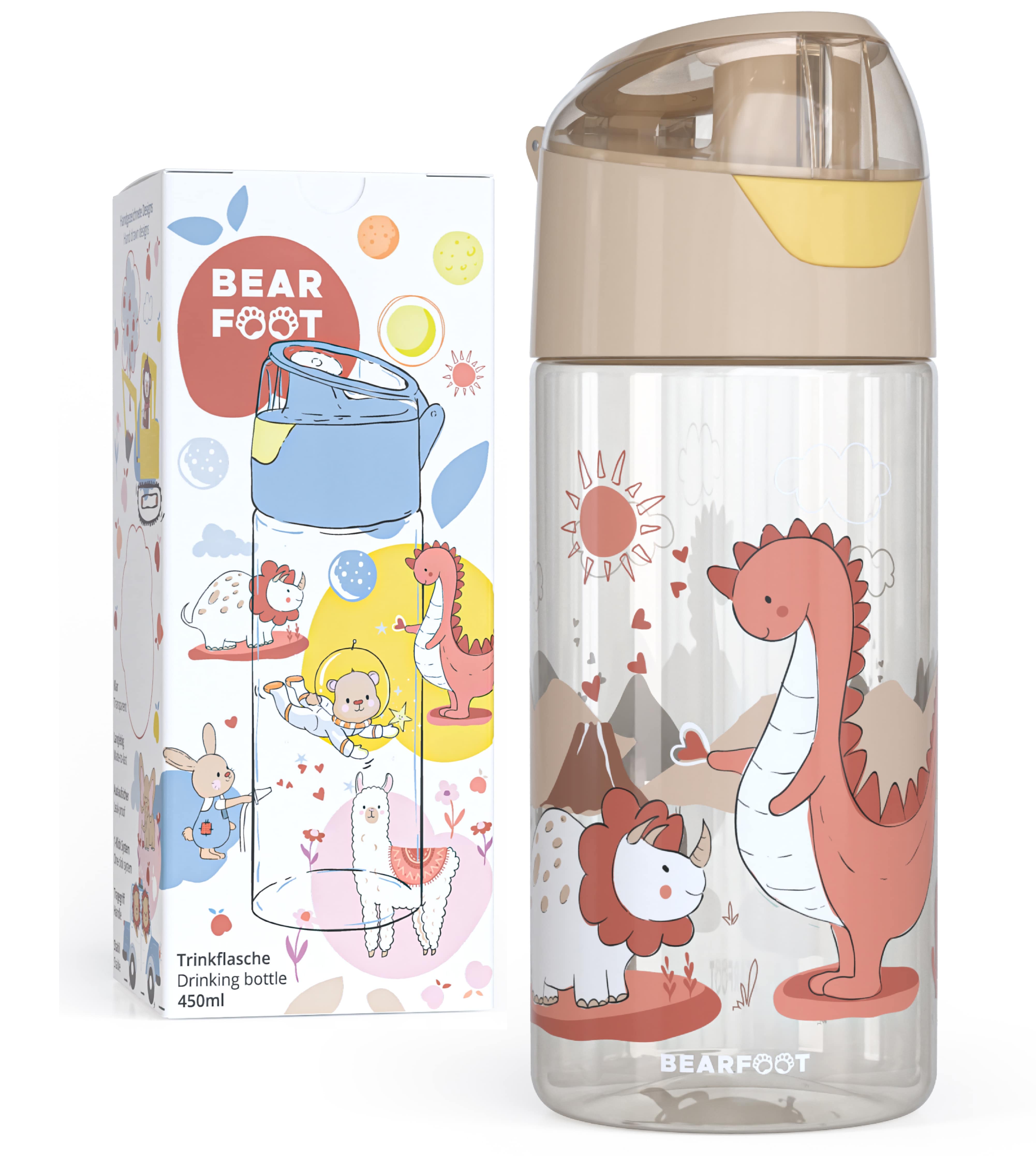 bearfoot-trinkflaschen-trinkflasche-kinder-dino-450-ml-bpa-frei image 8