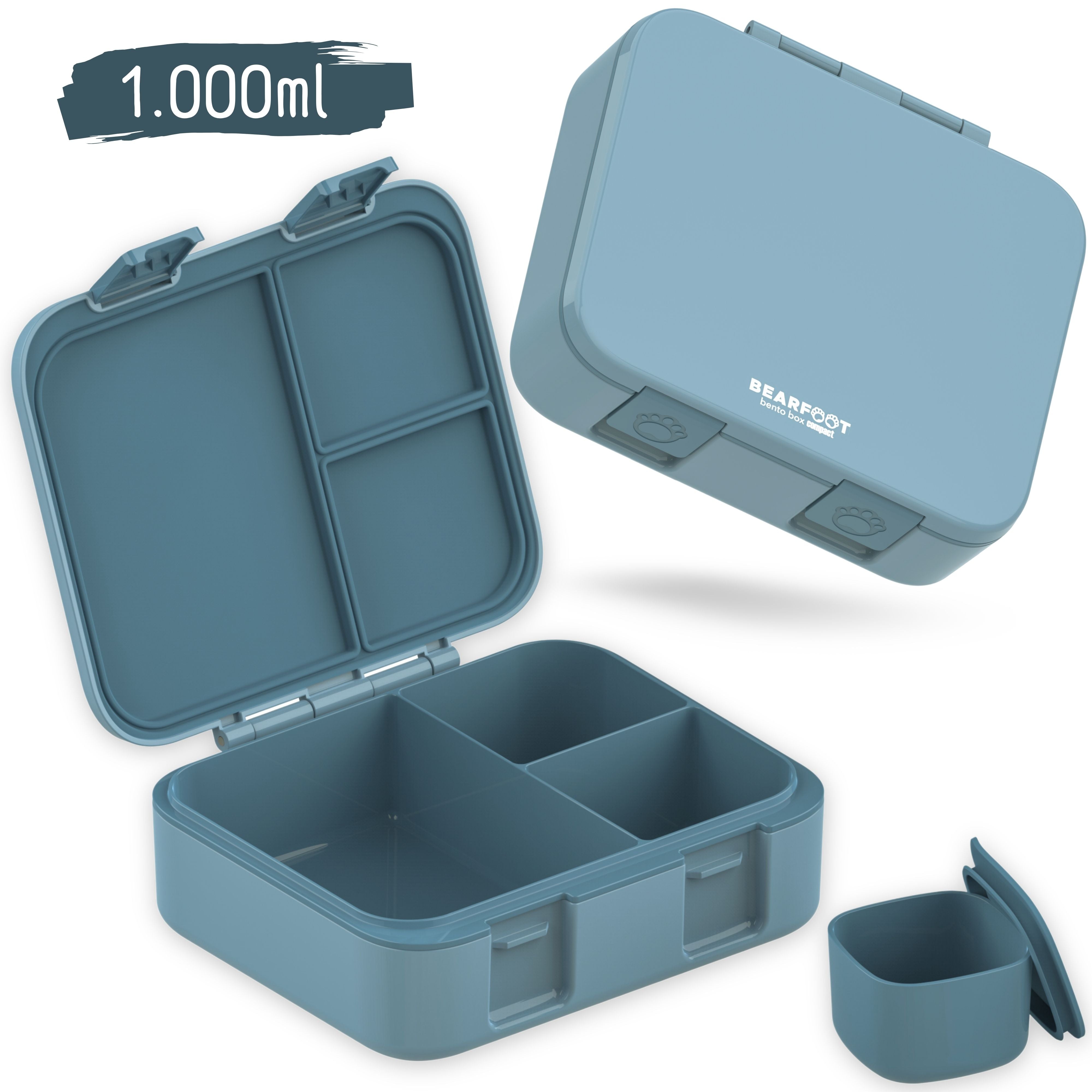 bearfoot-bento-box-compact-brotdose-blau-1000ml-auslaufsicher image 2