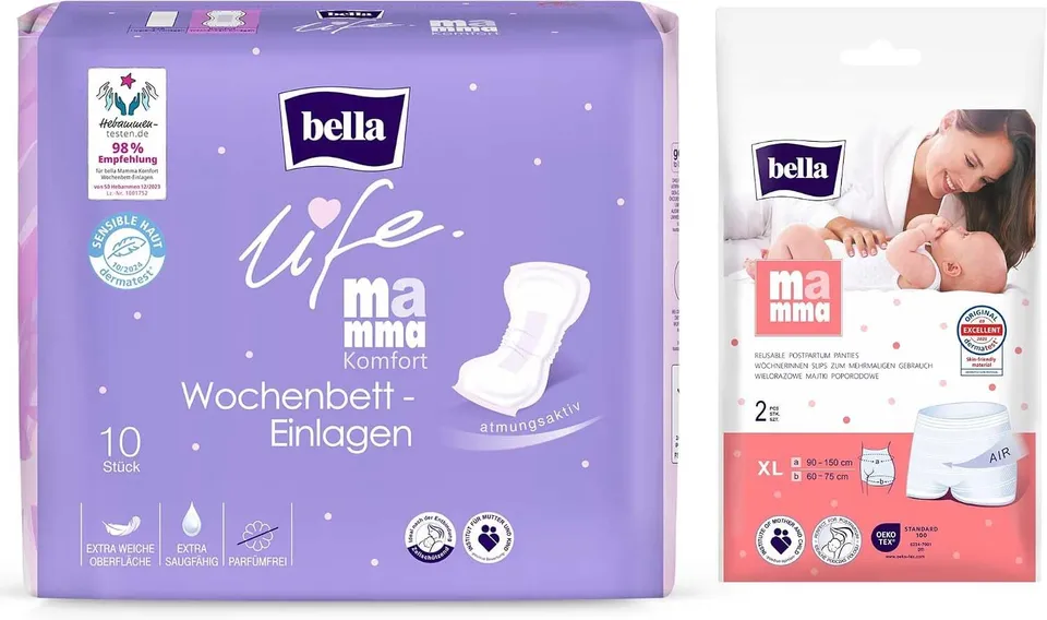 bella-mamma-komfort-wochenbett-einlagen-xl-30-6-set-parf-mfrei image 1
