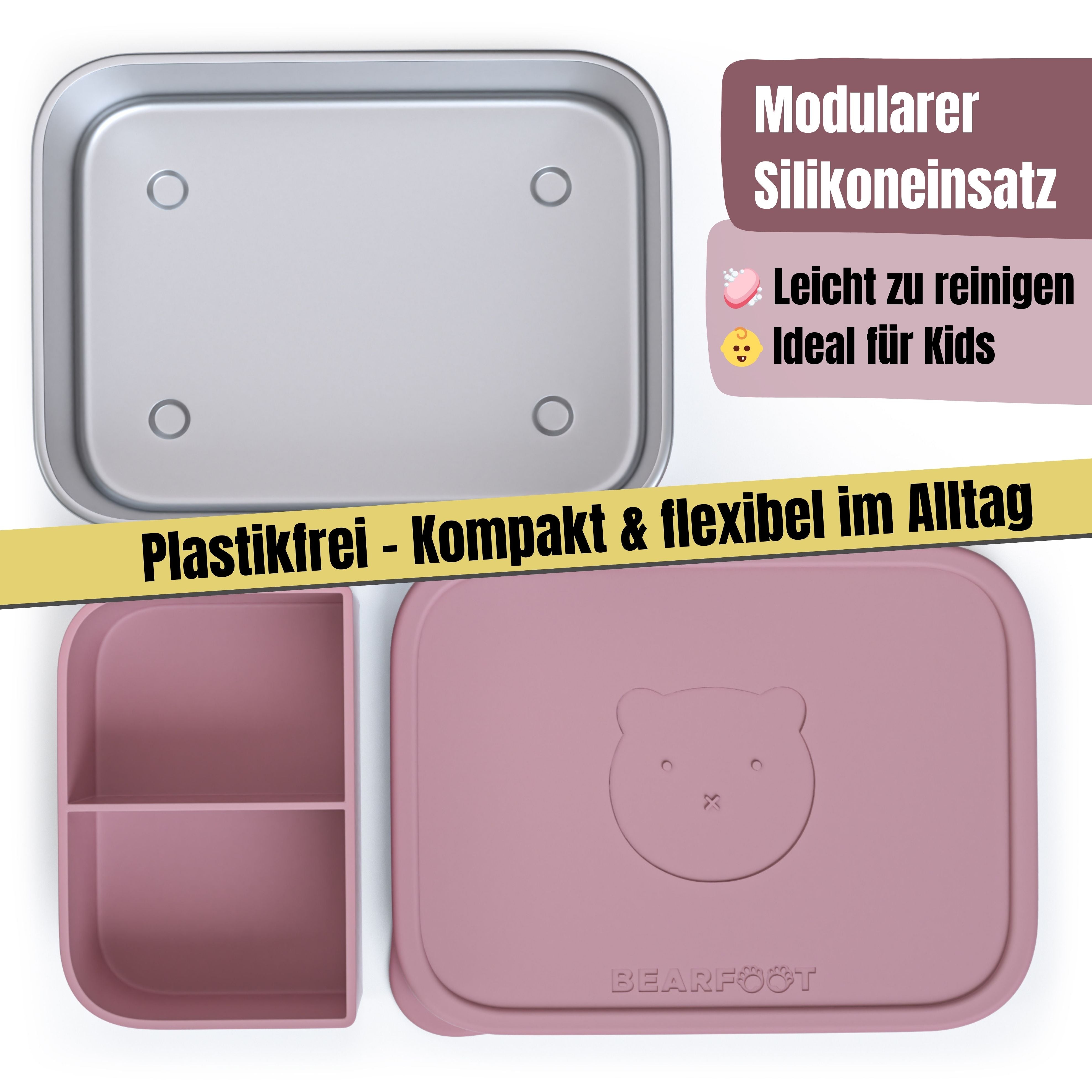 bearfoot-brotdose-kinder-edelstahl-bento-box-rosa-700ml-silikondeckel image 5