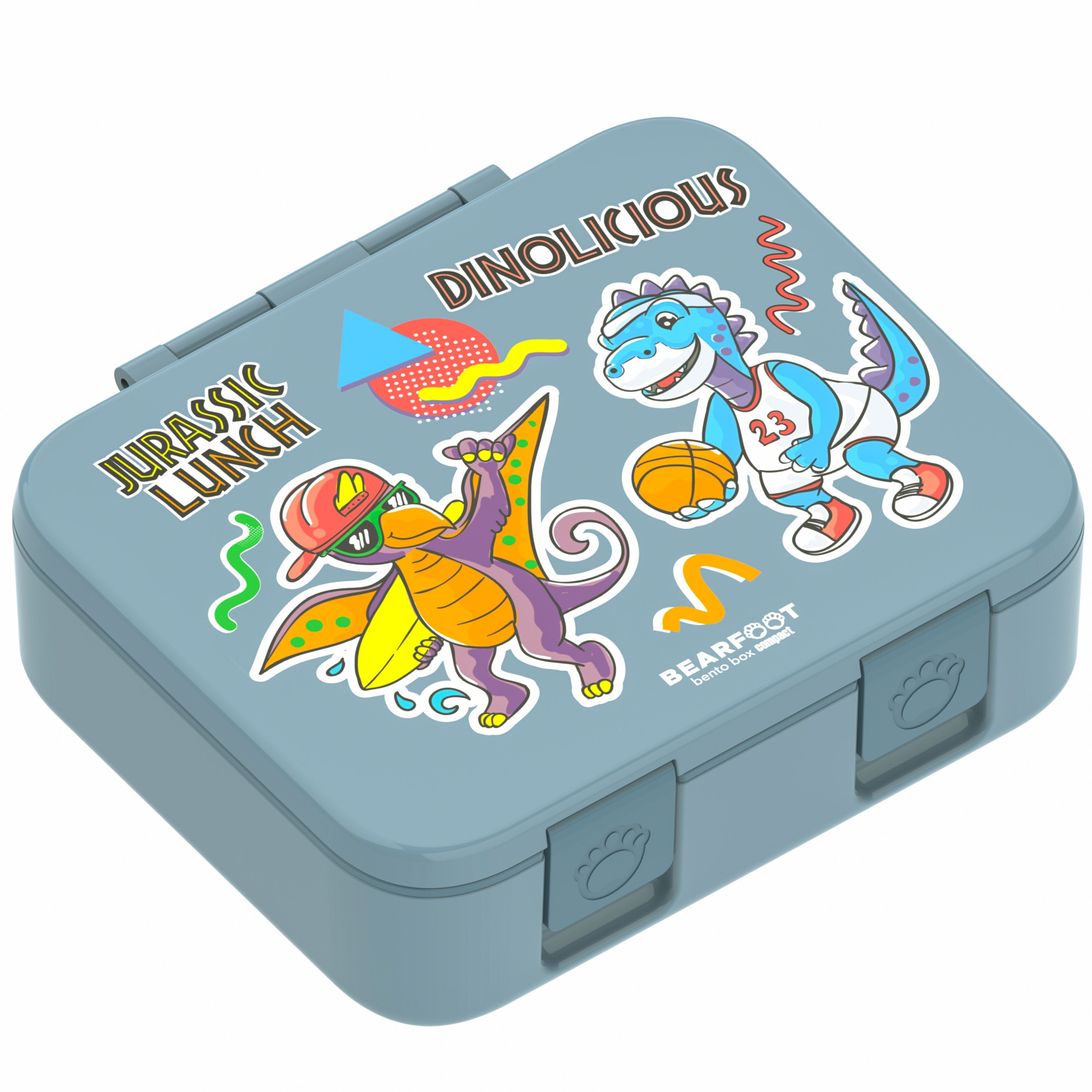 bearfoot-brotdose-dinos-blau-bento-box-1000-ml image 2