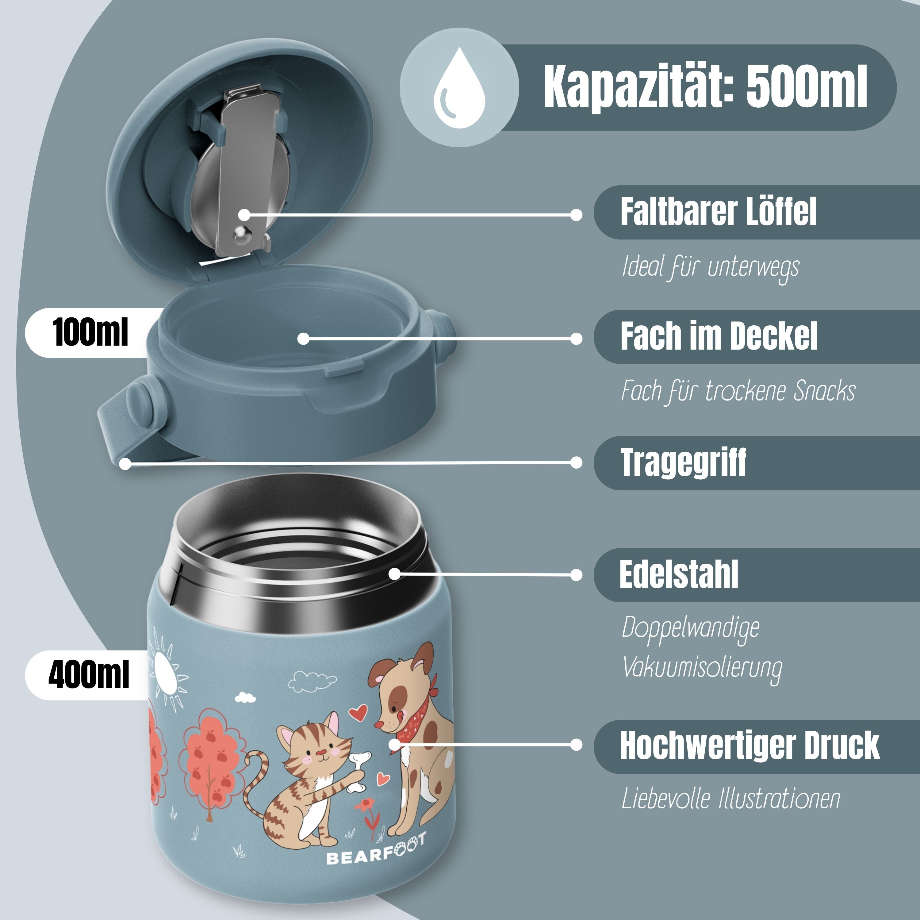 bearfoot-thermobeh-lter-hund-katze-blau-edelstahl-thermodose-500-ml image 6