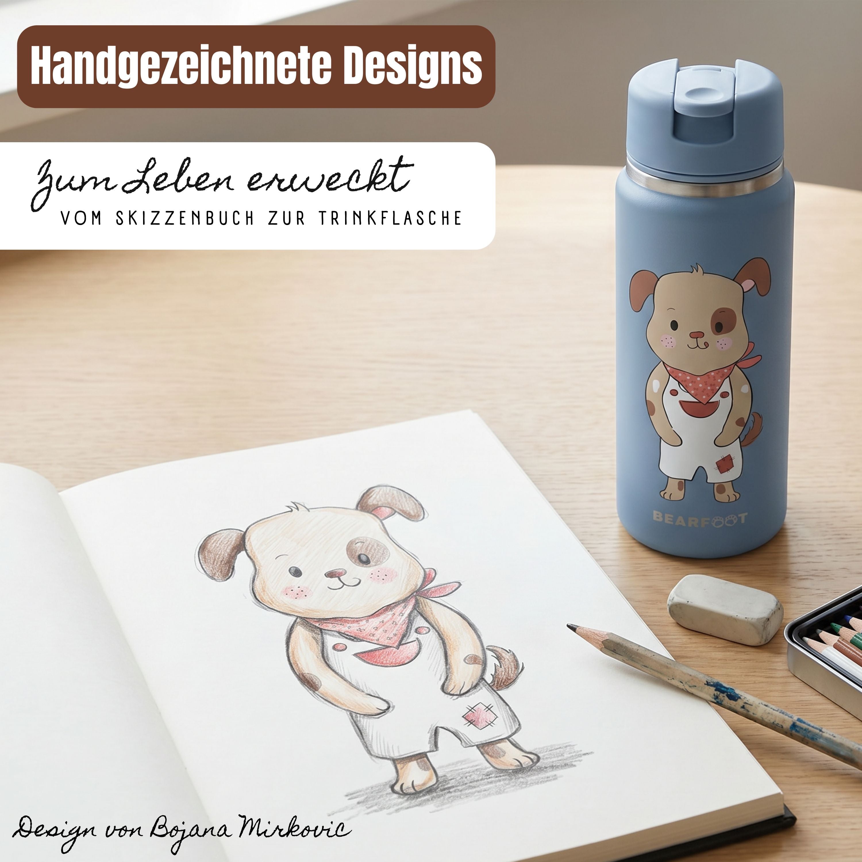 bearfoot-tiny-thermo-trinkflasche-edelstahl-hund-blau-200ml image 7