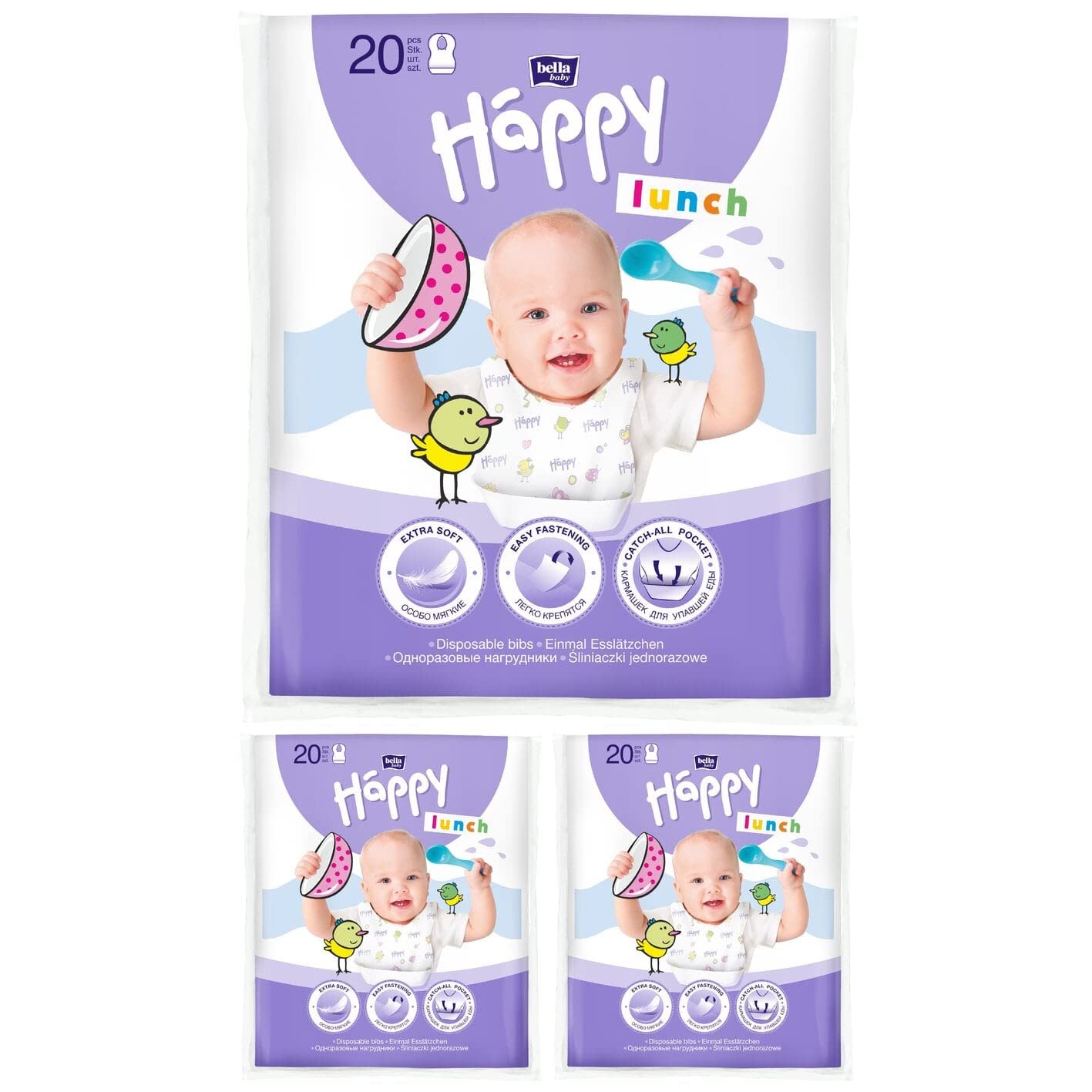 bella-baby-happy-lunch-einmall-tzchen-60-st-ck-mit-auffangtasche image 1