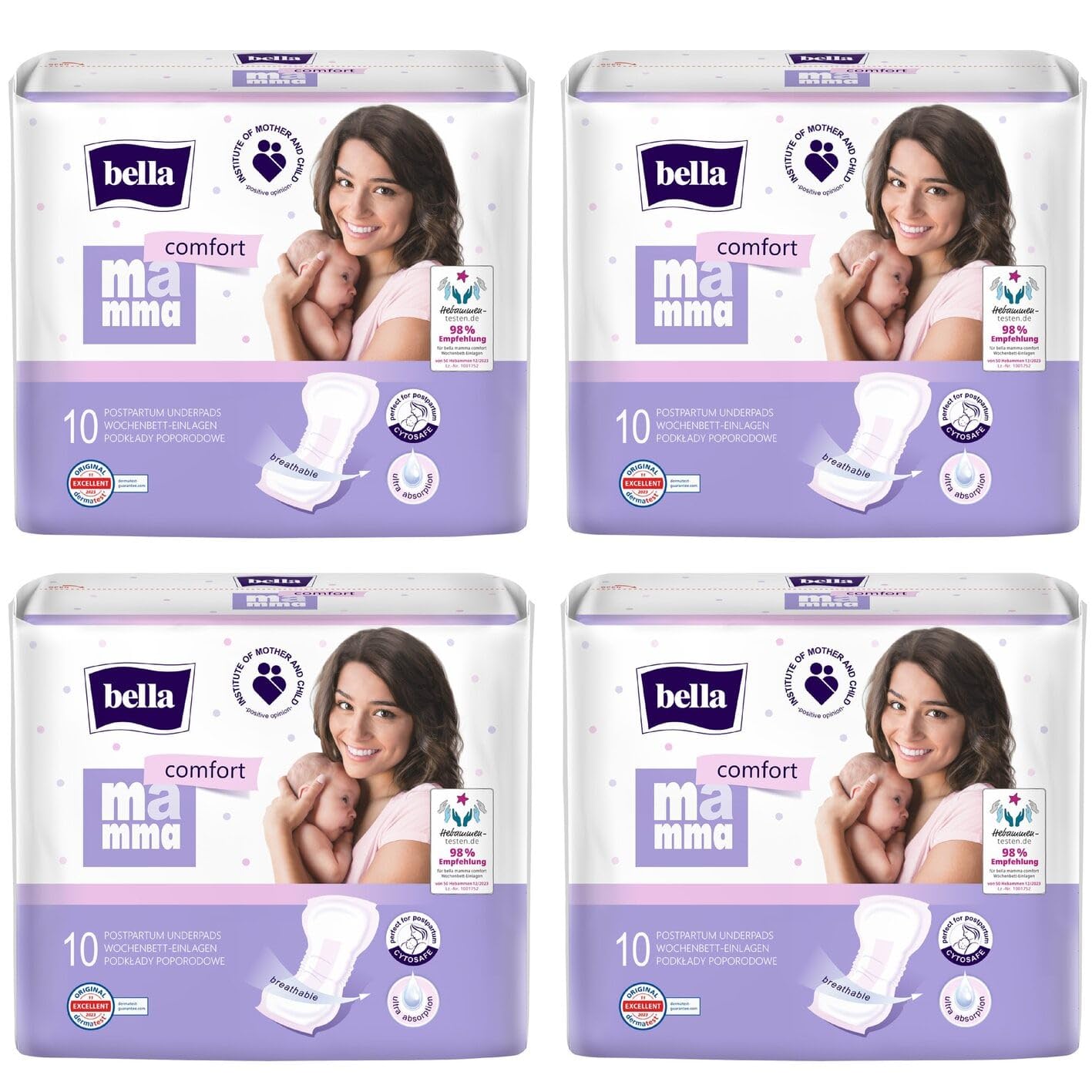bella-mamma-comfort-wochenbett-einlagen-4x10-st-ck-saugstark image 1