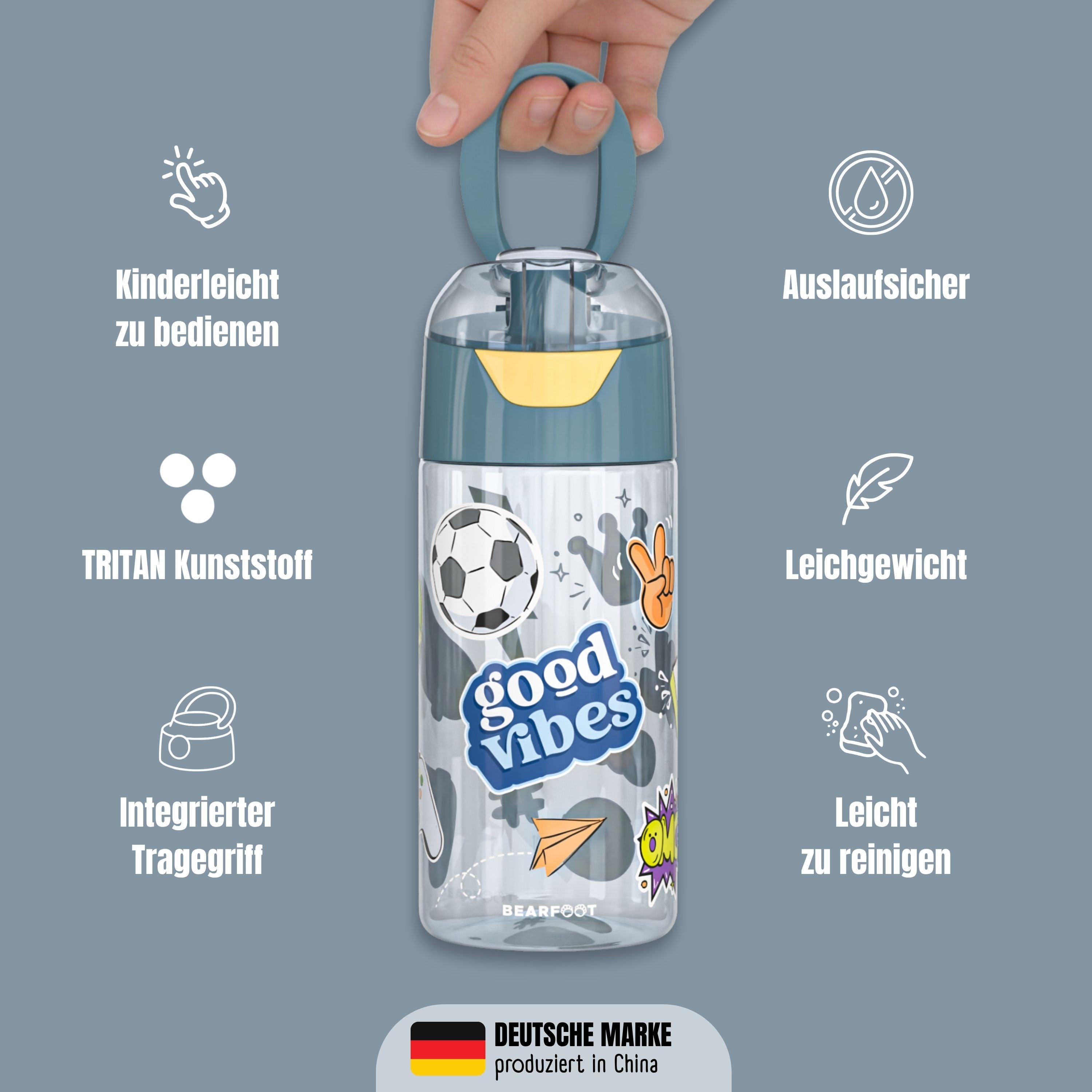 bearfoot-trinkflaschen-sticker-kinder-trinkflasche-450-ml-blau image 6