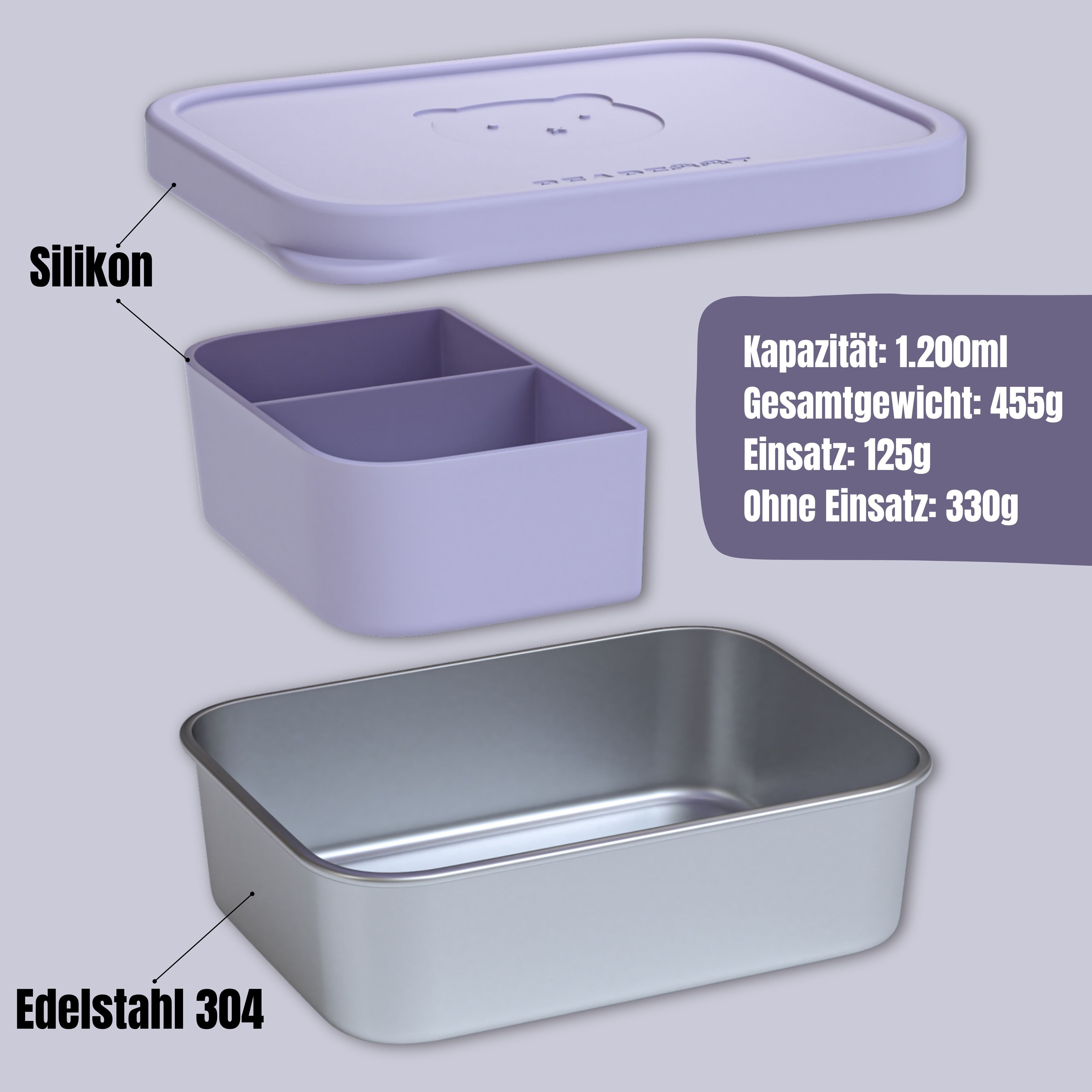 bearfoot-brotdosen-edelstahl-brotdose-lavendel-700-ml-bento image 6