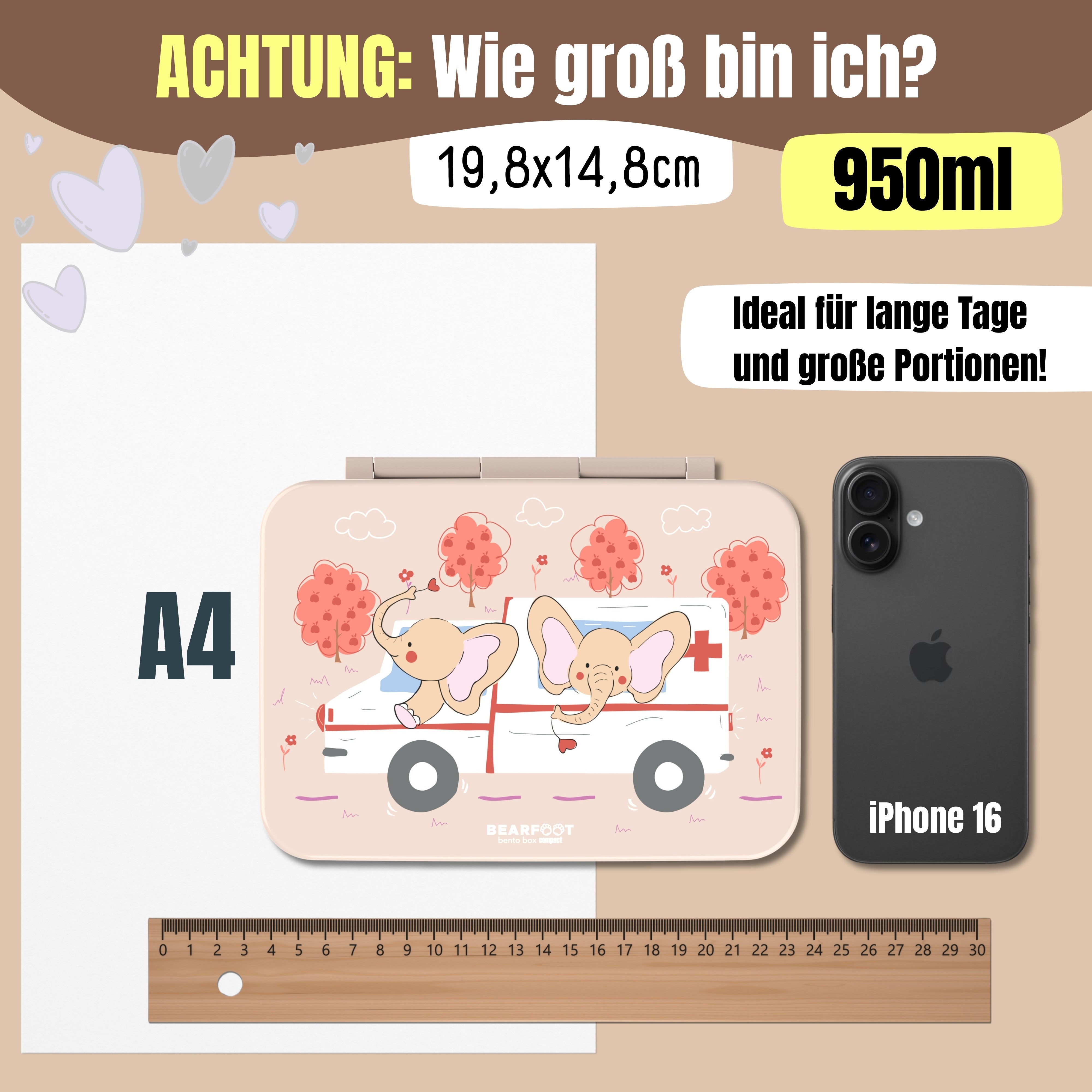 bearfoot-brotdose-krankenwagen-bento-950ml-auslaufsicher image 6