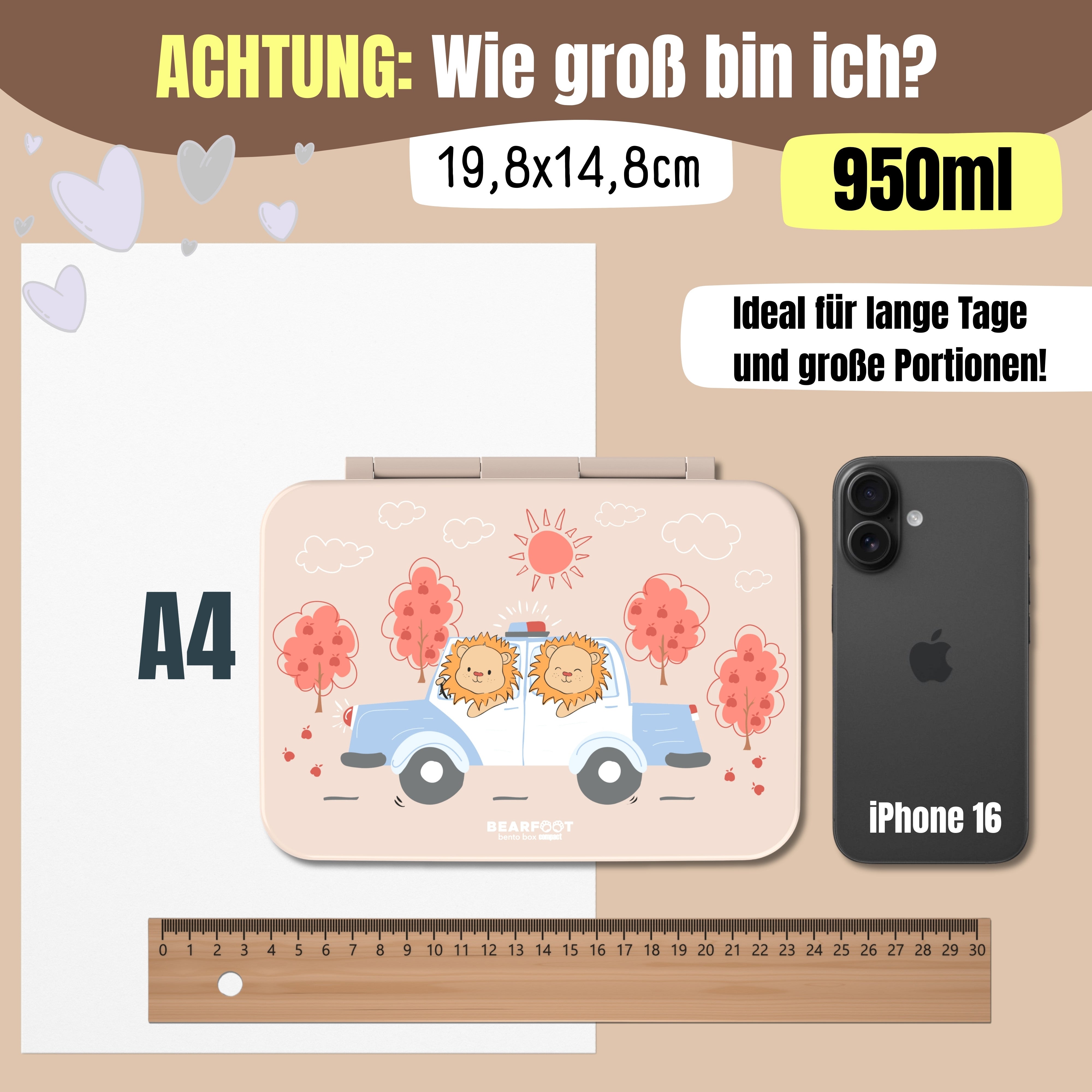 bearfoot-brotdosen-polizei-brotdose-950ml-braun-auslaufsicher image 8