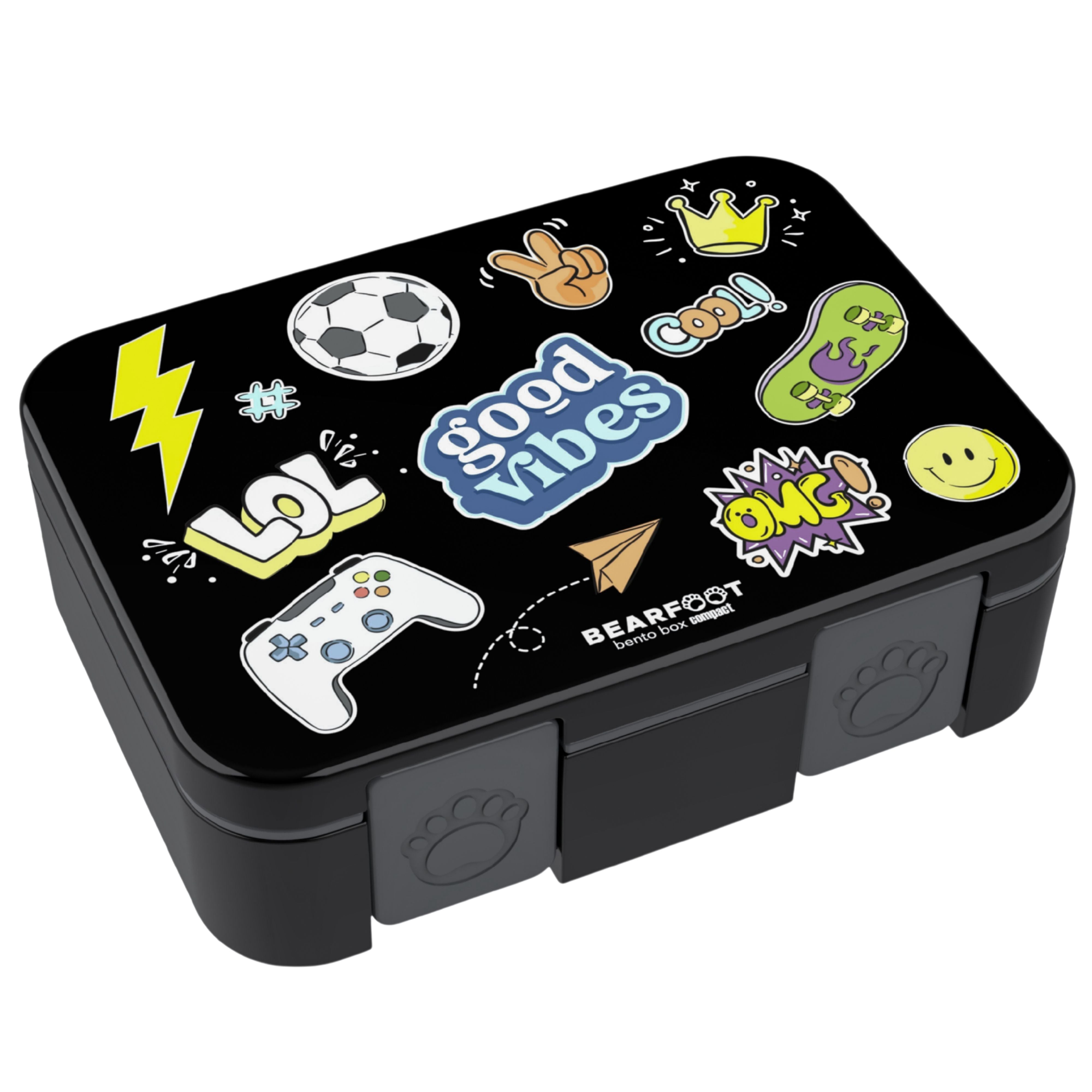 bearfoot-bento-brotdose-1000-ml-sticker-schwarz-f-cher image 2