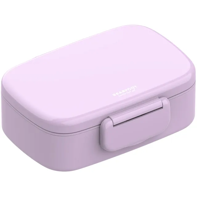 bearfoot-brotdosen-bento-brotdose-lila-mit-besteck-und-f-chern image 1