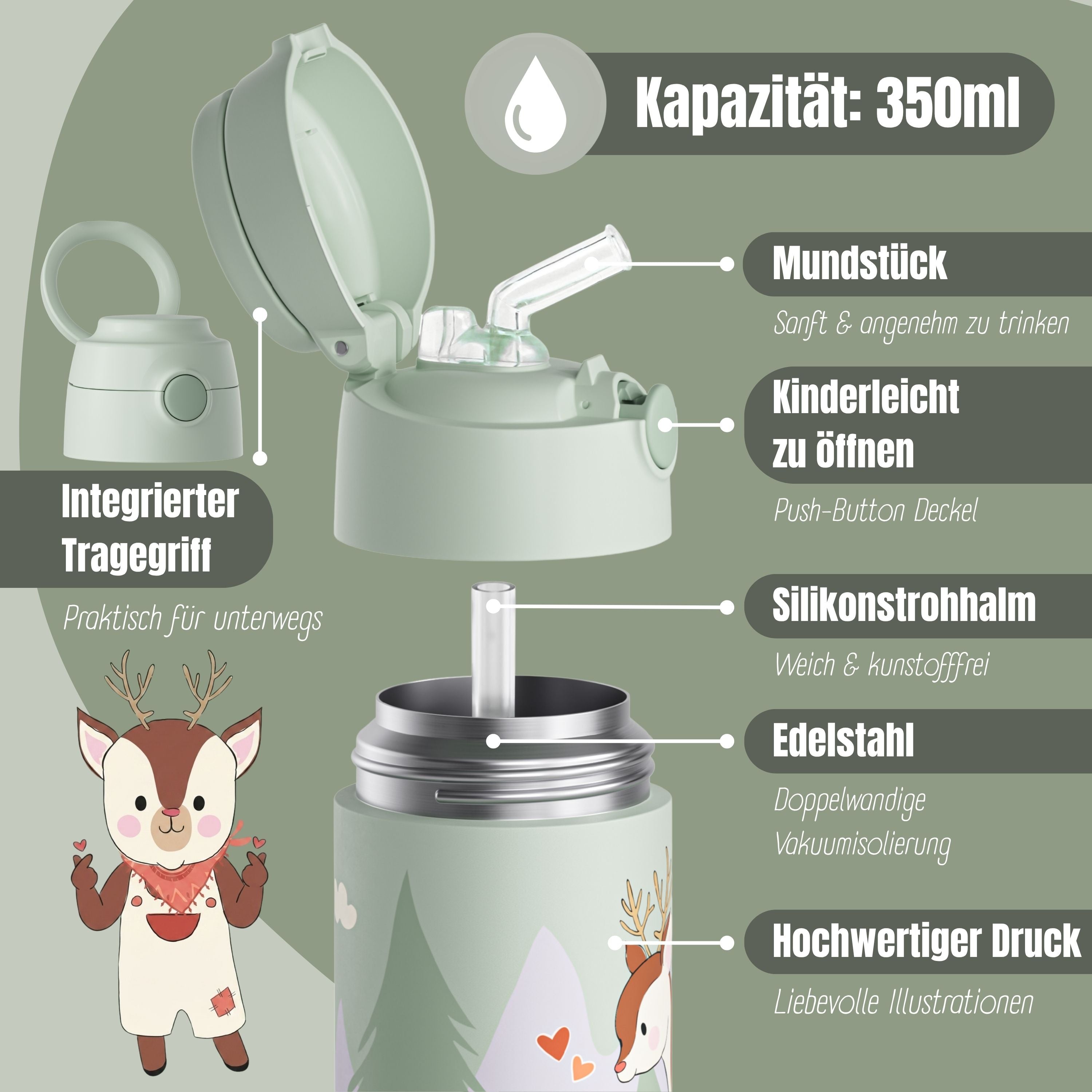 bearfoot-isolierflasche-kinder-350ml-reh-gr-n-edelstahl-thermo image 6