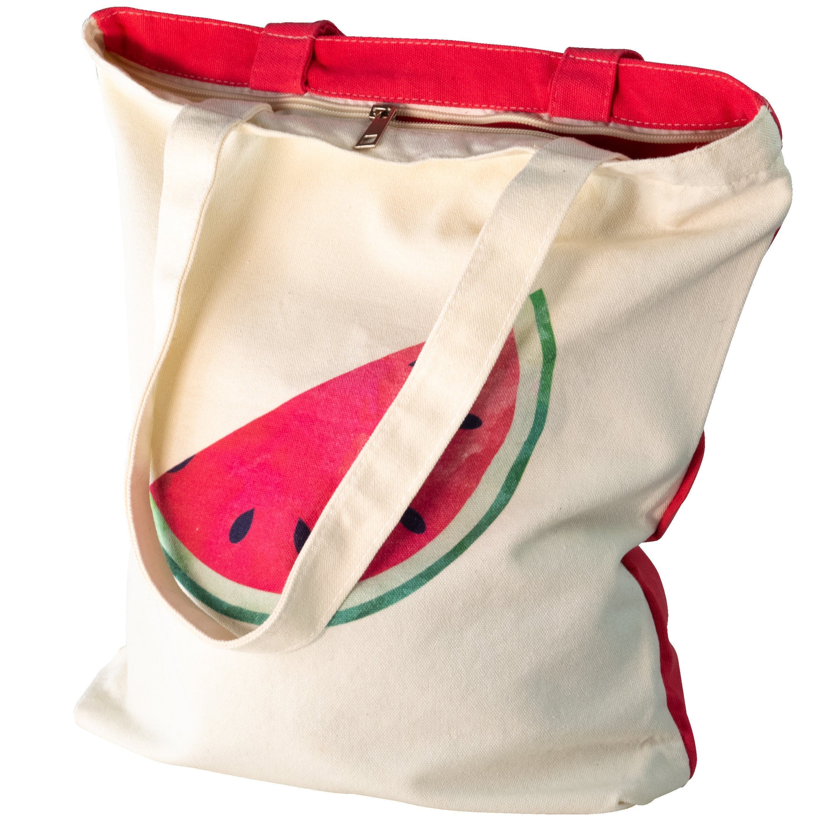 bearfoot-jutebeutel-watermelon-stofftasche-mit-reissverschluss-xxl image 5