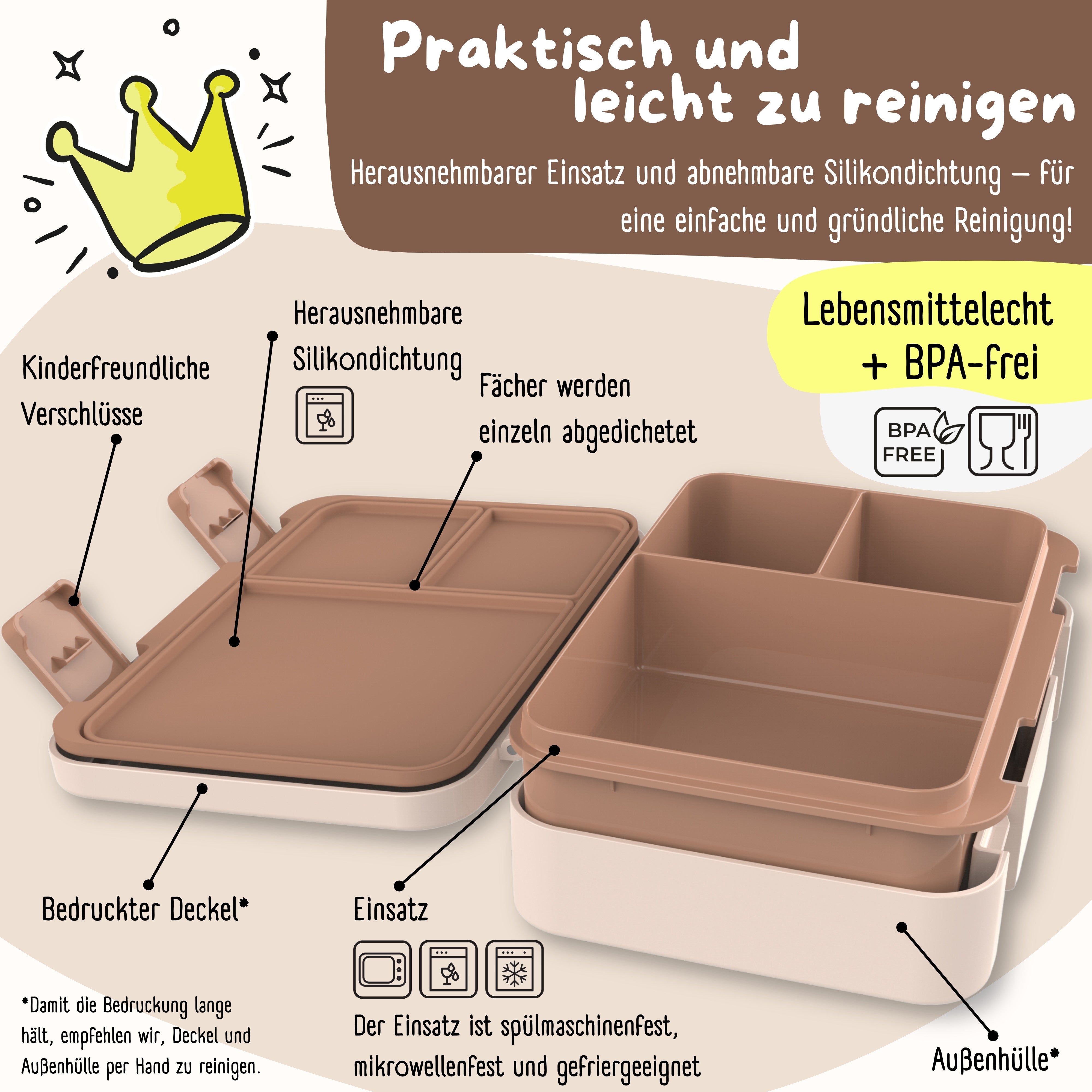 bearfoot-brotdosen-polizei-brotdose-950ml-braun-auslaufsicher image 3