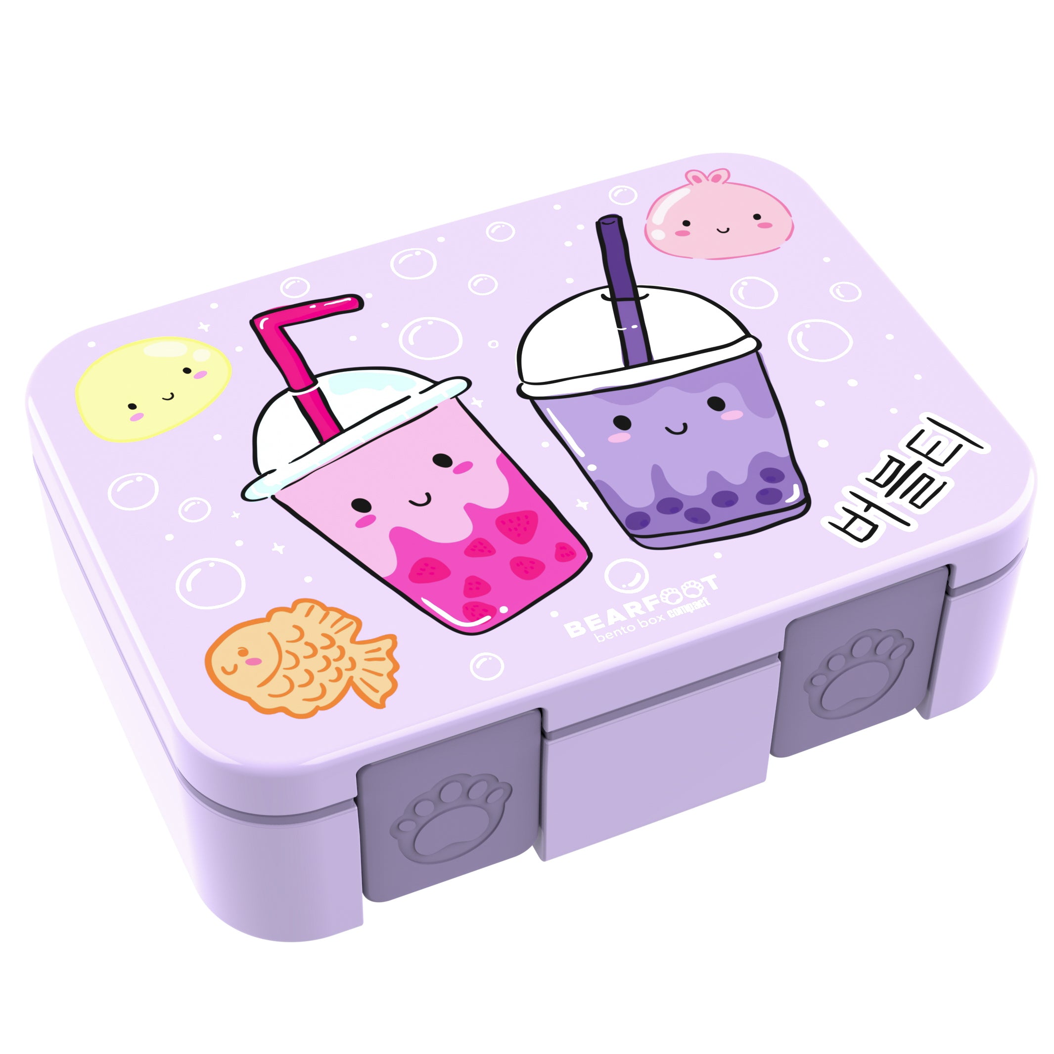bearfoot-brotdosen-bento-box-compact-bubbletea-lila-1000-ml image 1