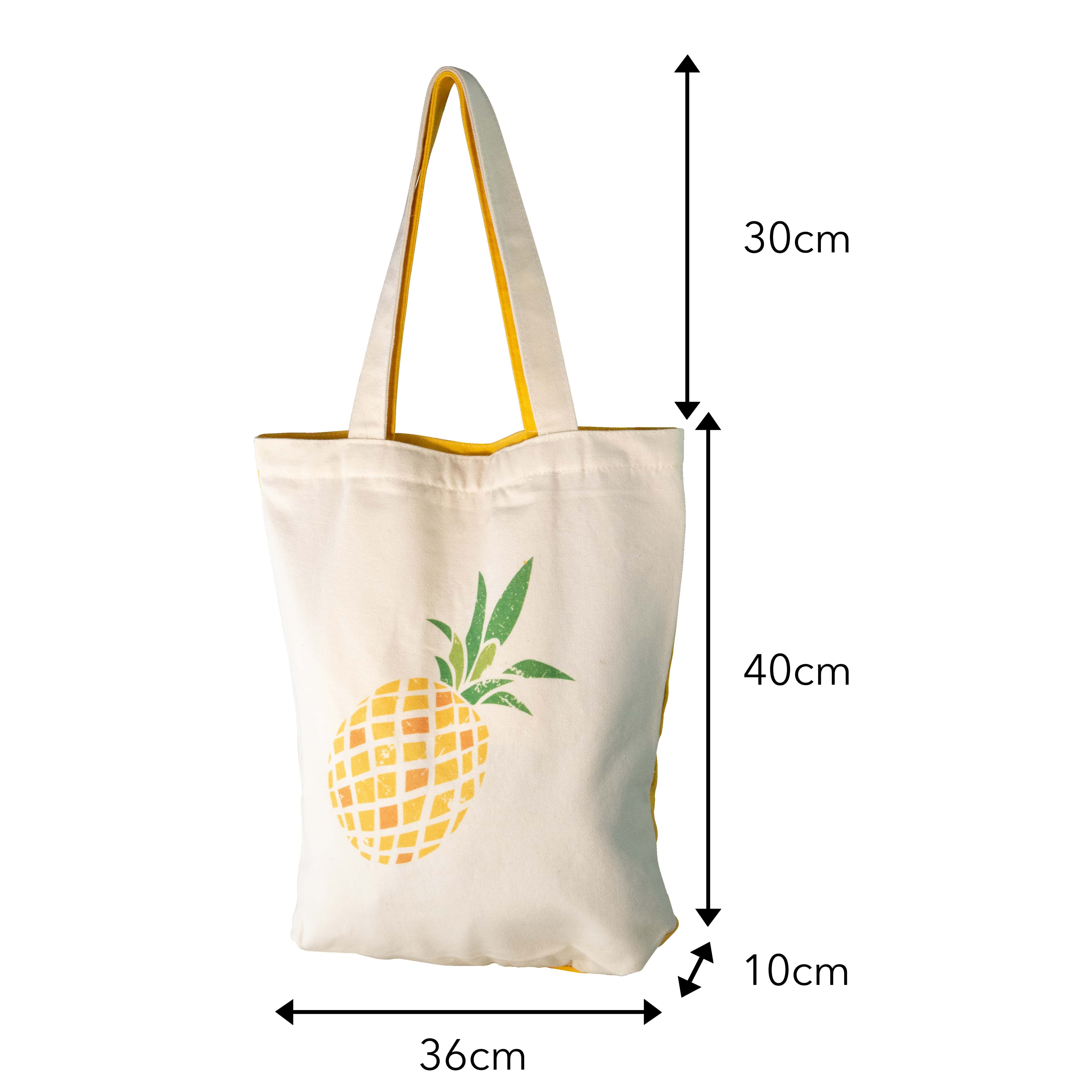 bearfoot-jutebeutel-pineapple-tote-bag-canvas-mit-reissverschluss image 4