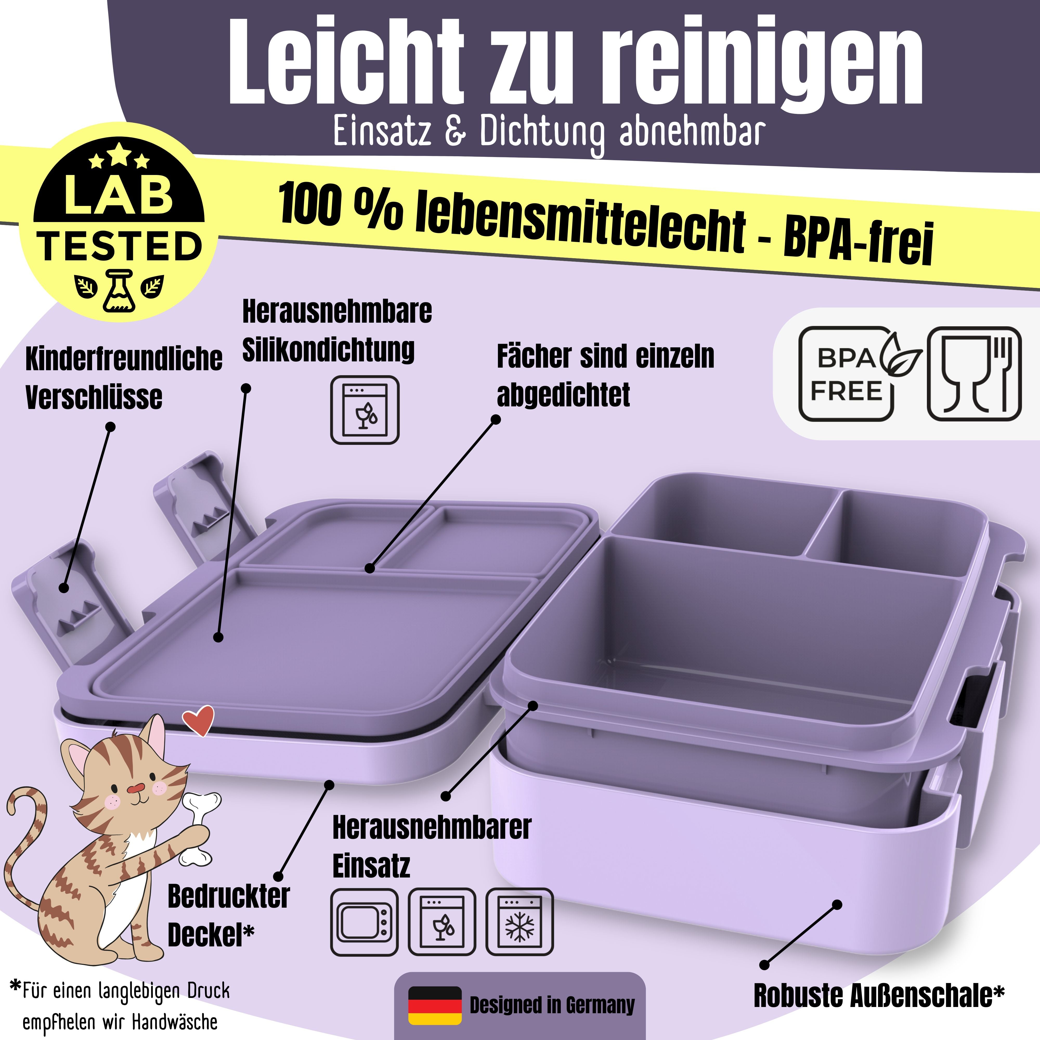 bearfoot-brotdosen-einhorn-brotdose-lila-f-cher-auslaufsicher image 5