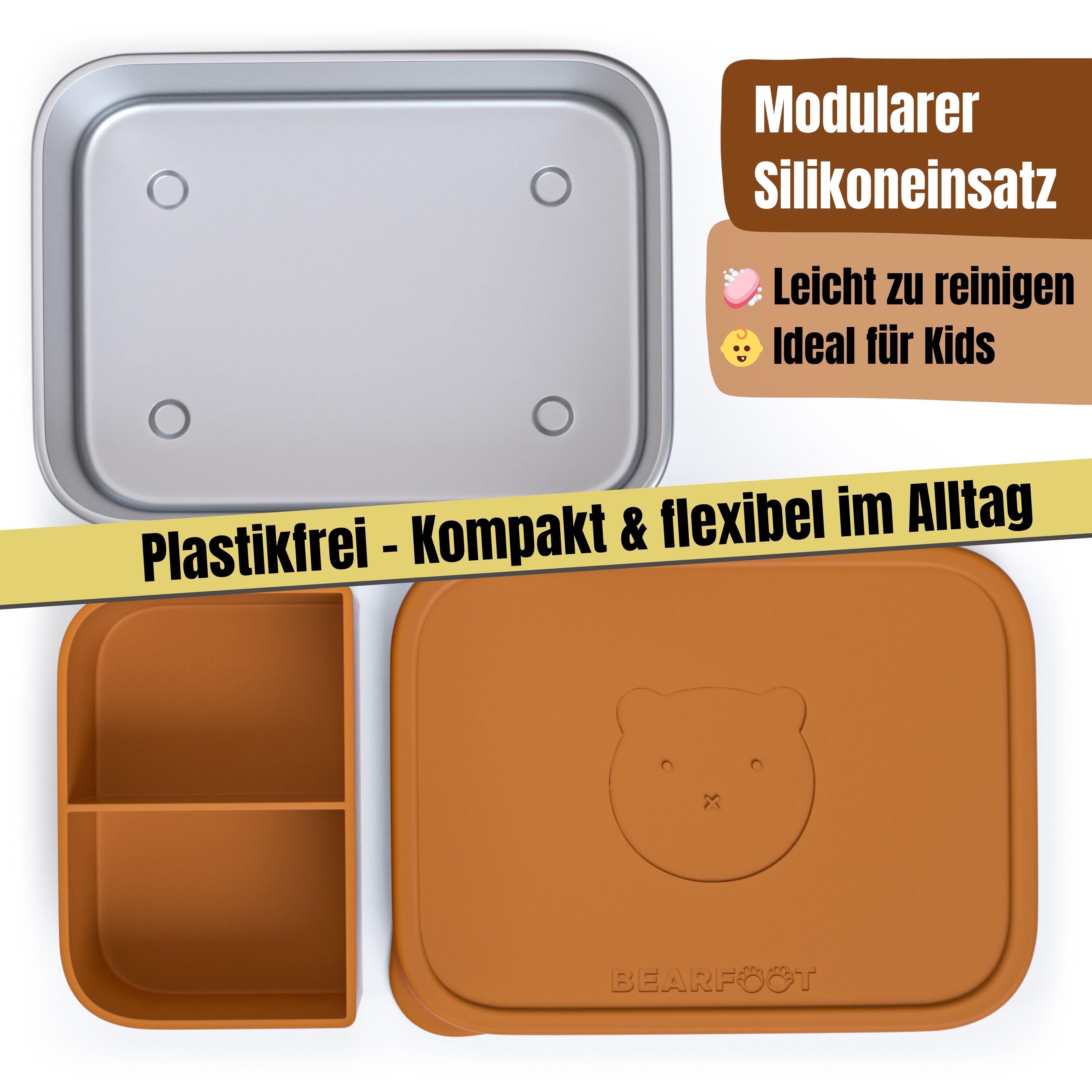 bearfoot-brotdosen-edelstahl-brotdose-braun-700-ml-auslaufsicher image 5