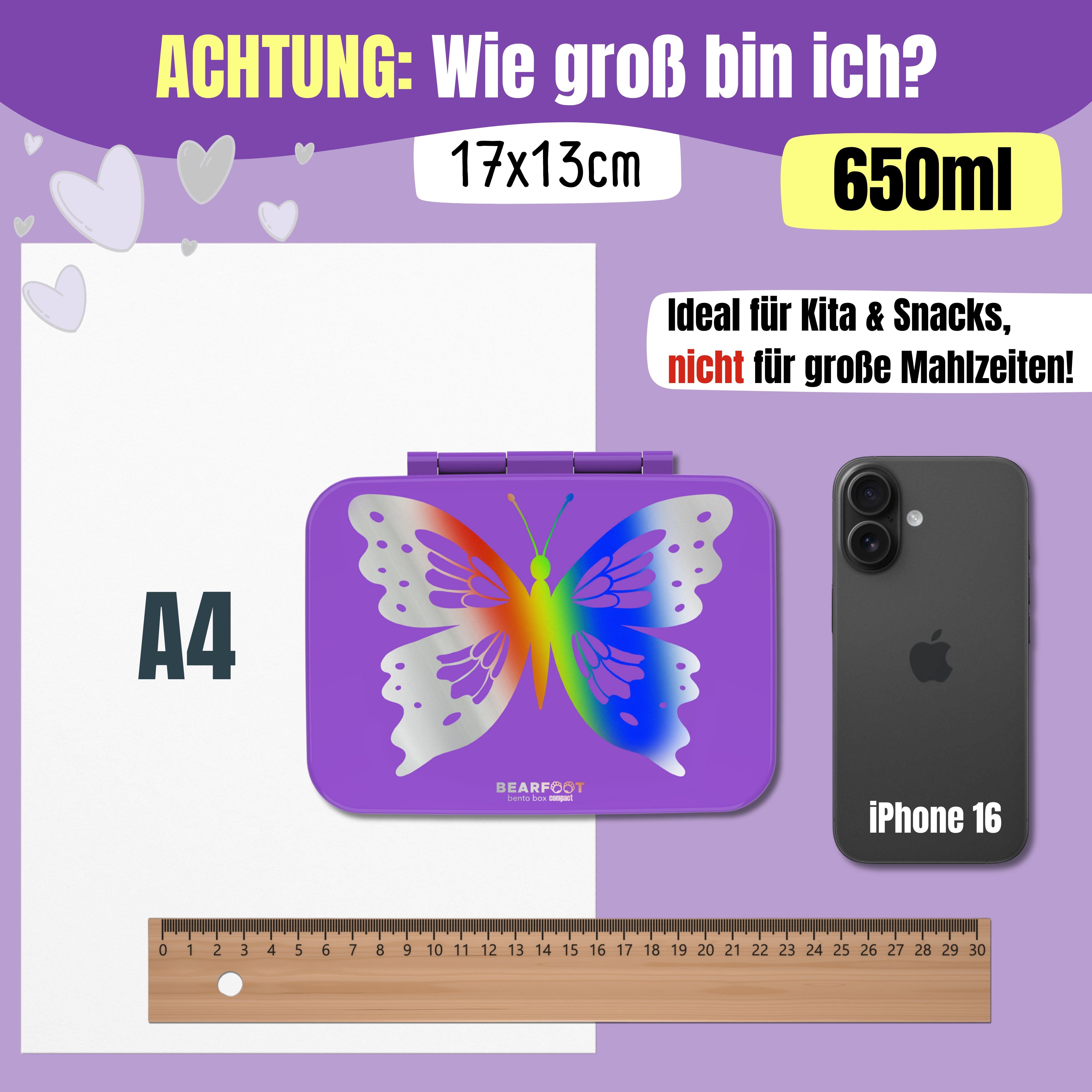 bearfoot-brotdose-mit-f-chern-schmetterling-glow-650-ml-auslaufsicher image 4