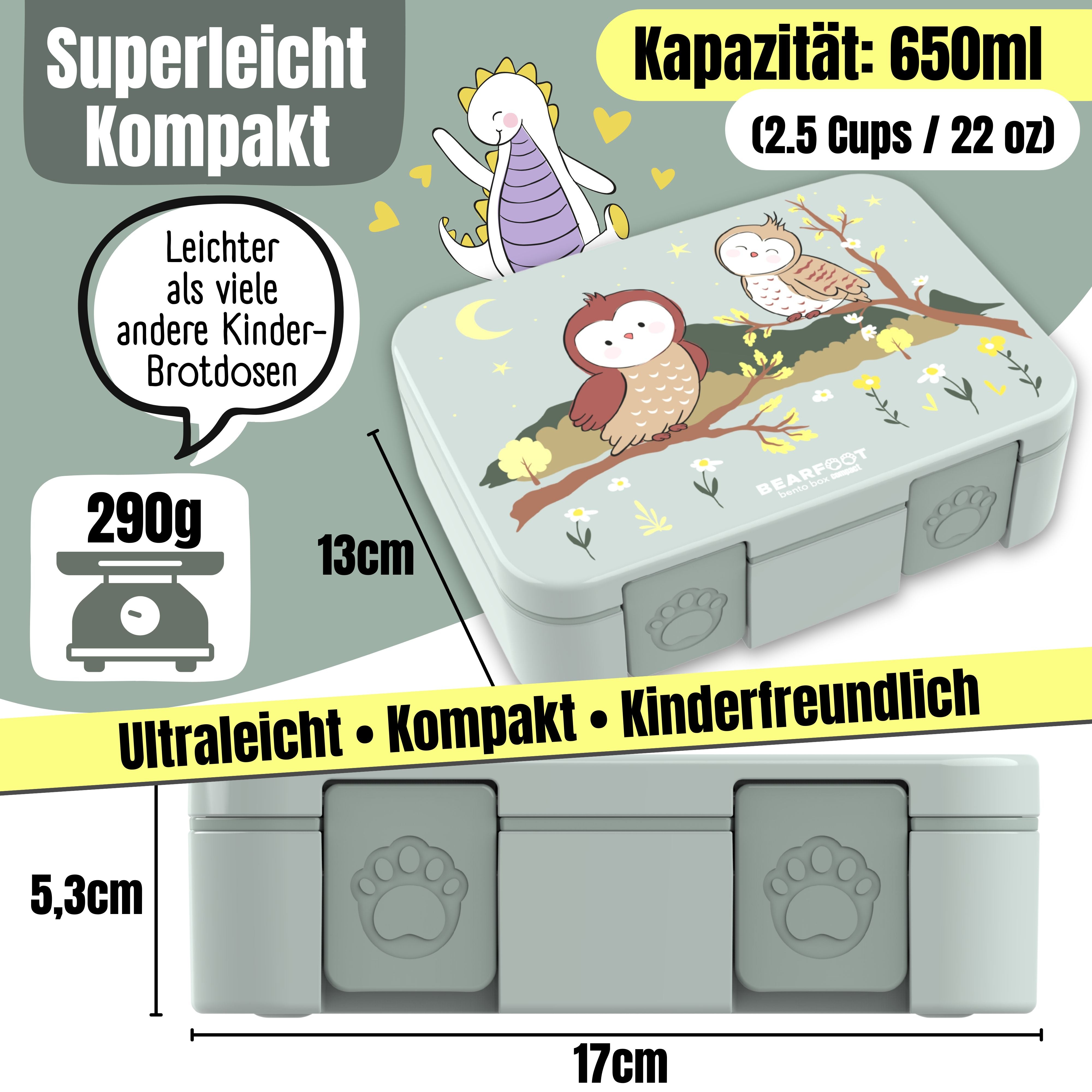 bearfoot-bento-brotdose-1000-ml-eule-salbei-mit-f-chern image 4