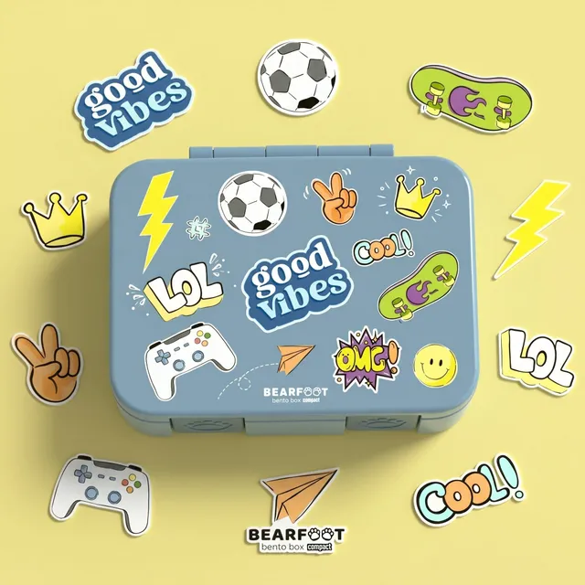 bearfoot-brotdose-sticker-blau-bento-650ml-auslaufsicher image 1