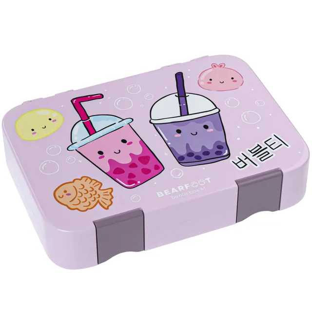 bearfoot-brotdose-kinder-bubble-tea-lila-bento-box-mit-f-chern image 1