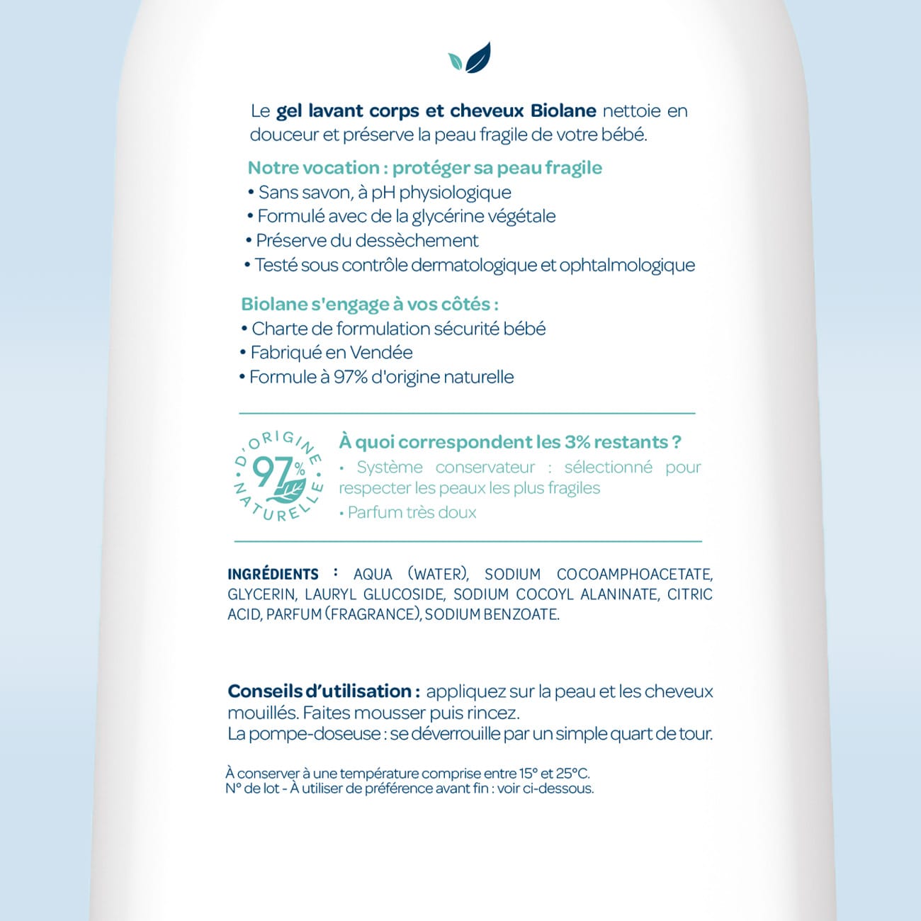 biolane-waschgel-2in1-k-rper-haare-750-ml-97-nat-rlich image 2