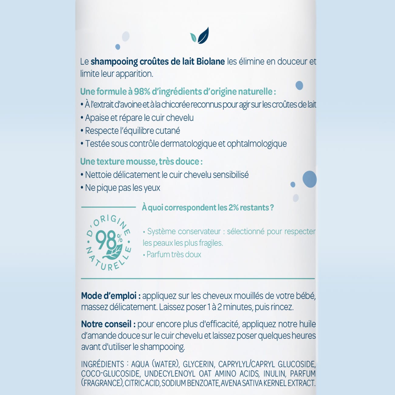 biolane-milchschorf-babyshampoo-hafer-150-ml image 2