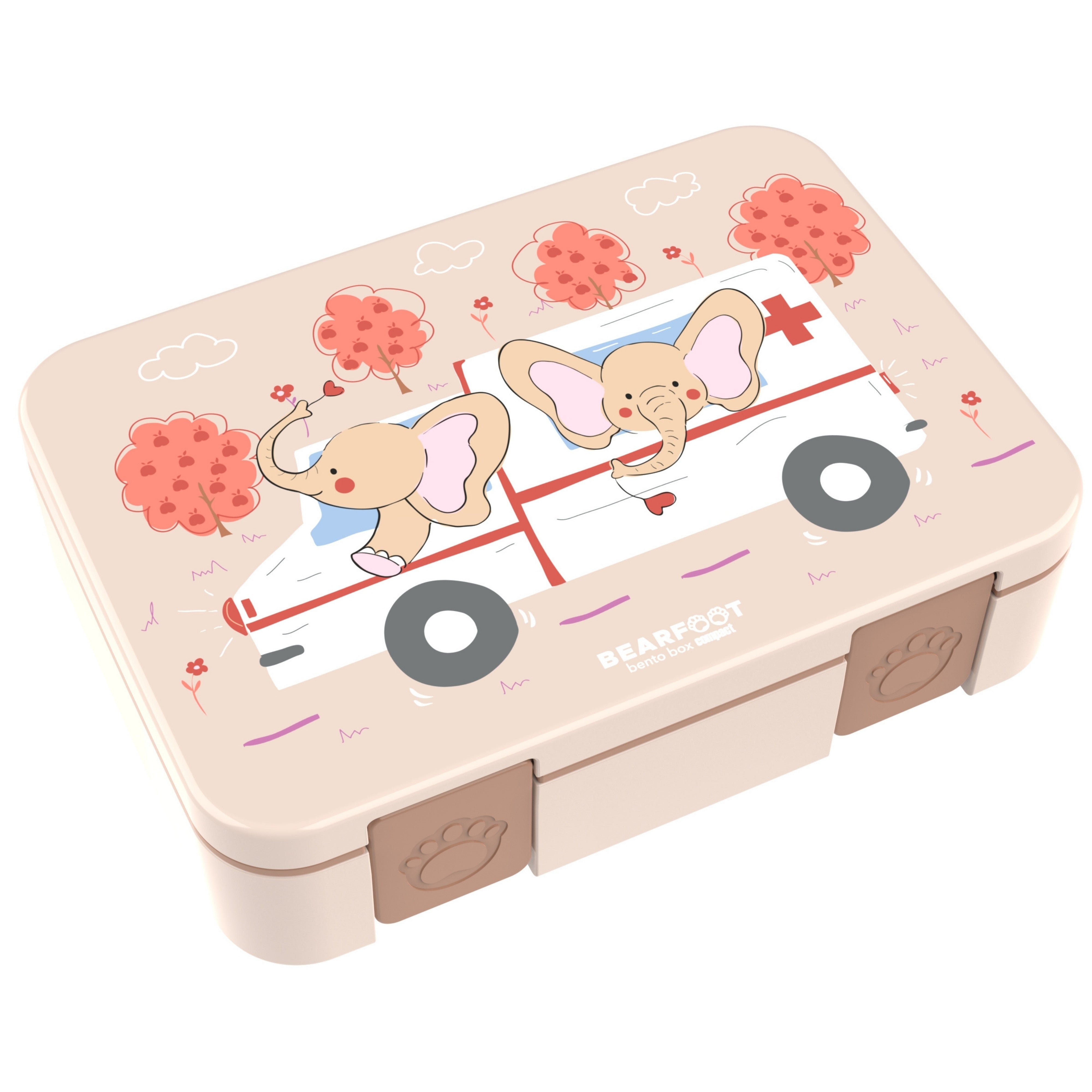 bearfoot-brotdose-krankenwagen-bento-950ml-auslaufsicher image 1
