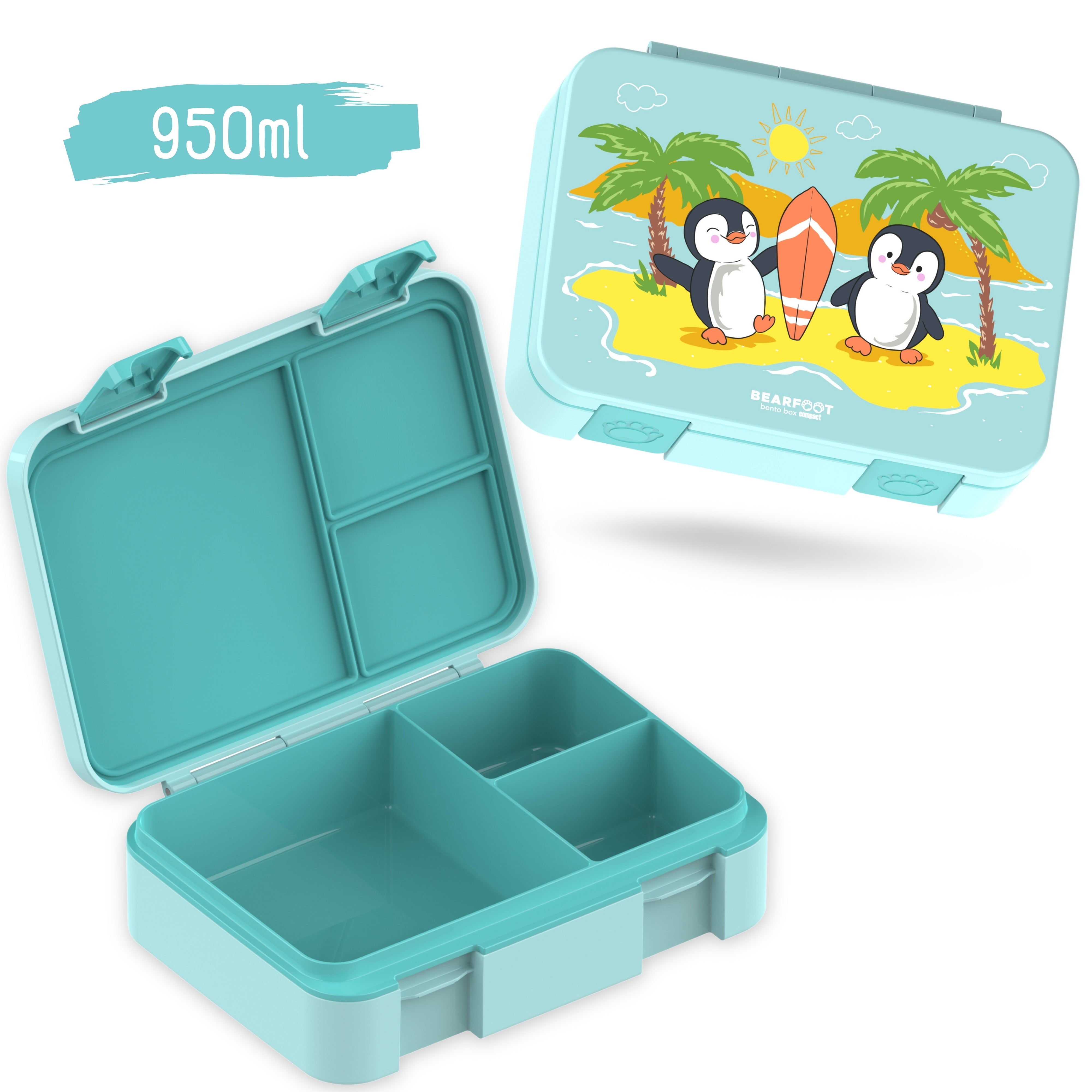 bearfoot-brotdosen-bento-box-compact-pinguin-950ml-f-cher image 2