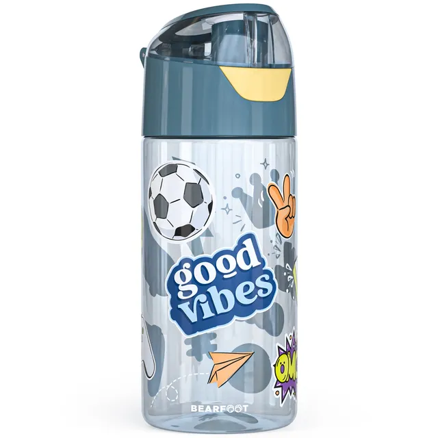 bearfoot-trinkflaschen-sticker-kinder-trinkflasche-450-ml-blau image 1