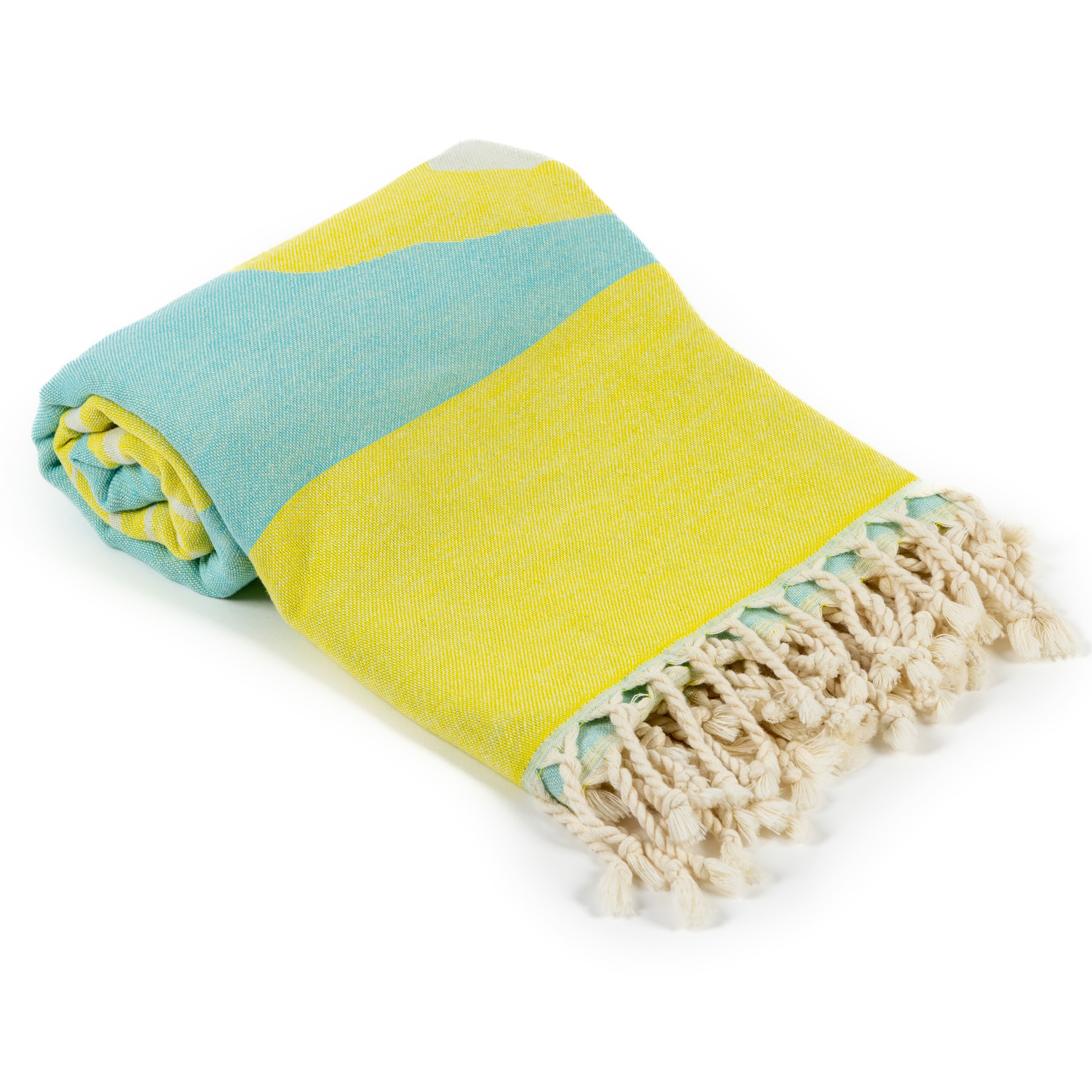 bearfoot-strandt-cher-lemon-blue-strandtuch-100-baumwolle image 6