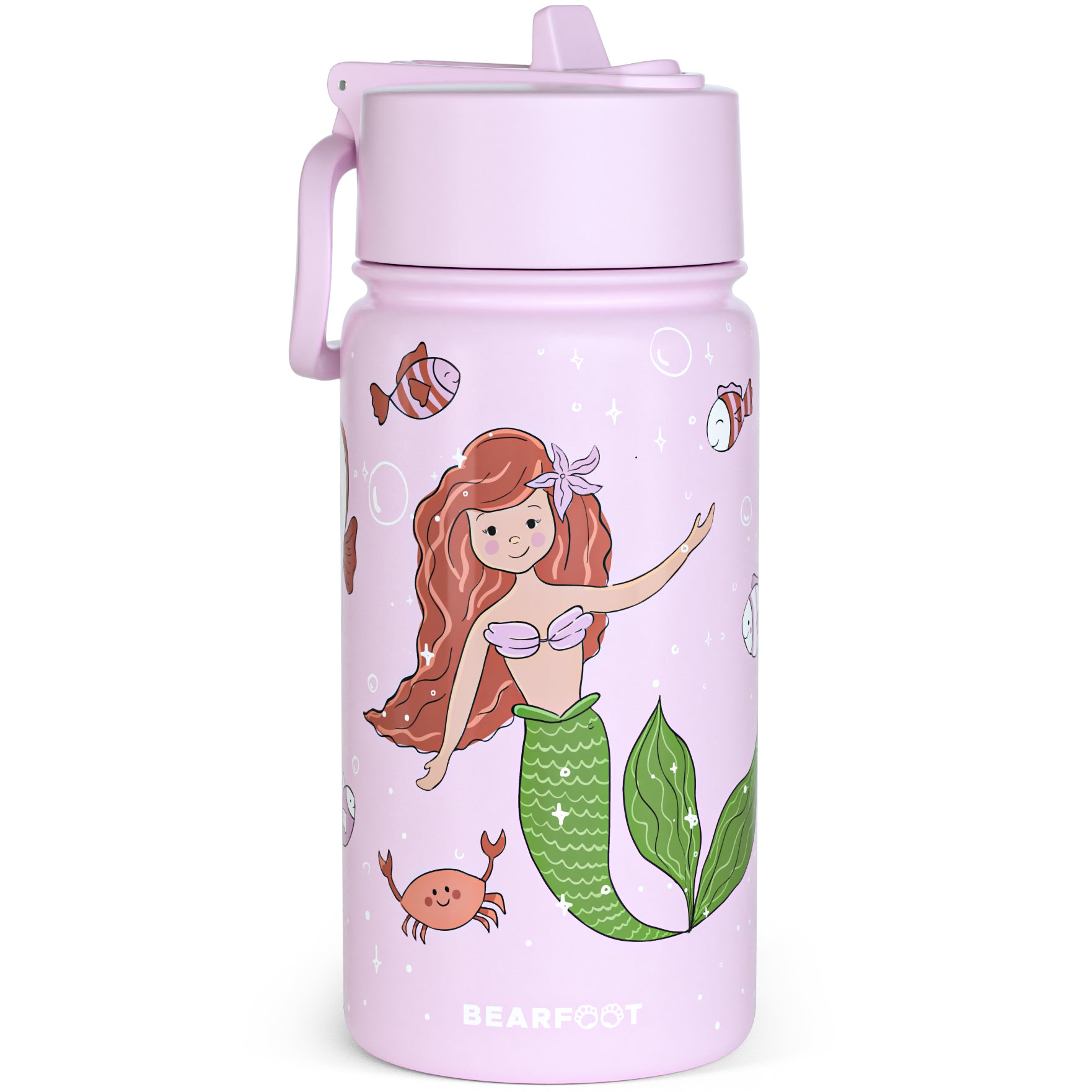 bearfoot-isolierflaschen-meerjungfrau-trinkflasche-400ml-lila image 2