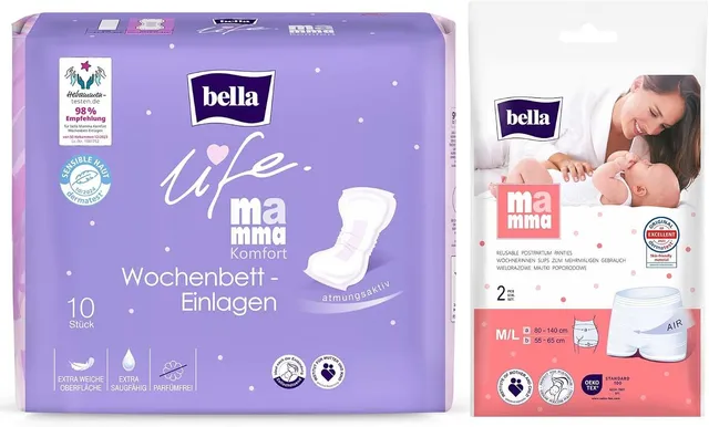 bella-mamma-komfort-wochenbett-einlagen-m-l-30-6-set-parf-mfrei image 1