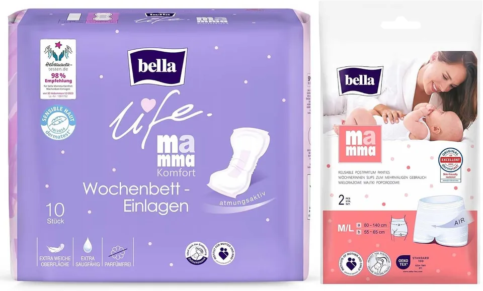 bella-mamma-komfort-wochenbett-einlagen-m-l-30-6-set-parf-mfrei image 1