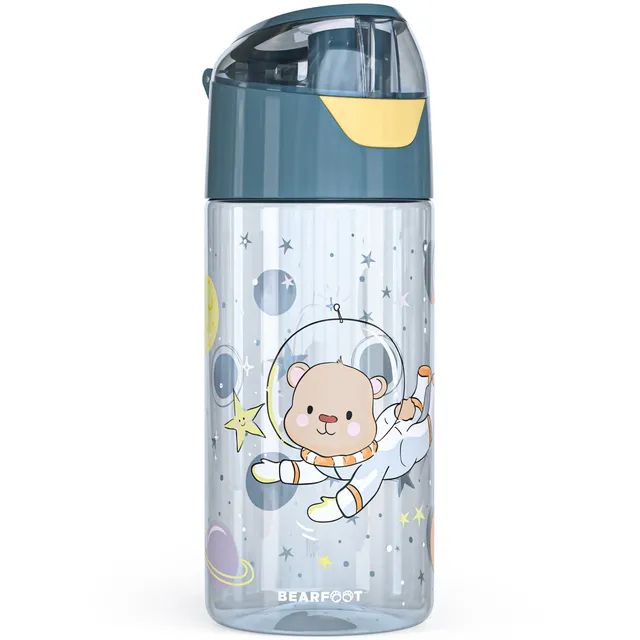 bearfoot-trinkflaschen-astronaut-b-r-trinkflasche-450ml-blau-bpa-frei image 1