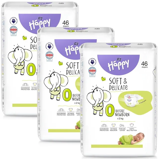 bella-baby-happy-soft-delicate-windeln-gr-0-2kg-138-stk image 1
