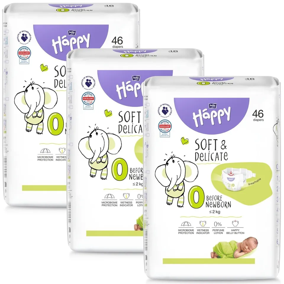 bella-baby-happy-soft-delicate-windeln-gr-0-2kg-138-stk image 1